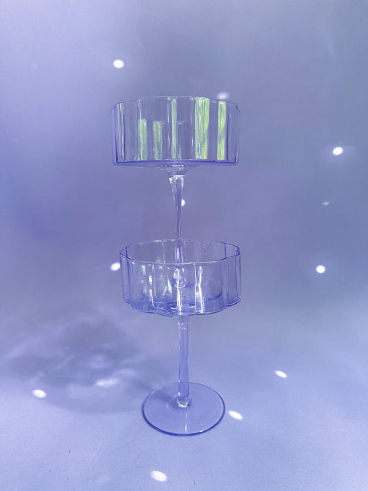 Purple Glass Large Coupes