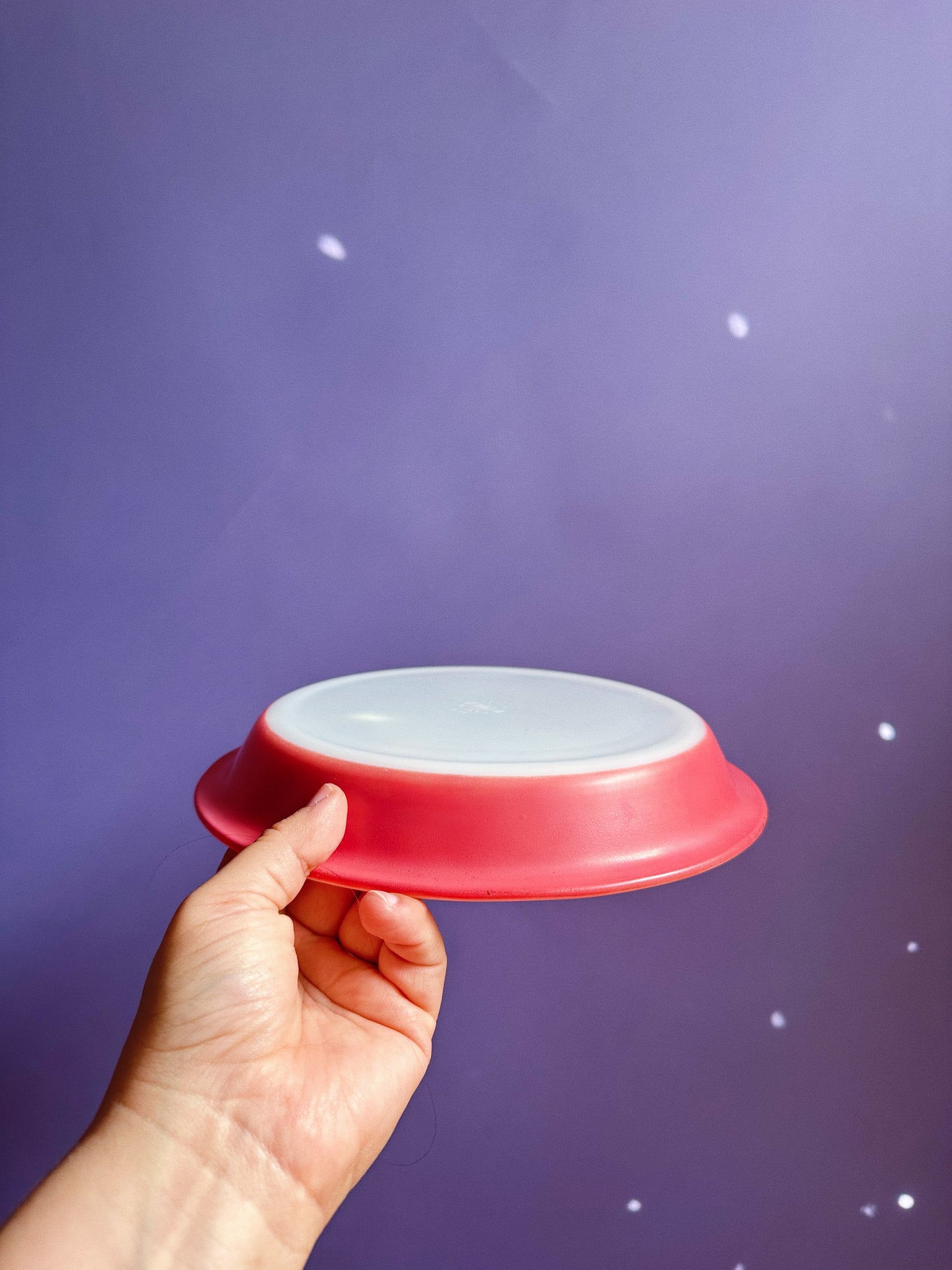 Pyrex Vintage 1950's Flamingo Pink 8.5" Ovenware Pie Pan Dish #209