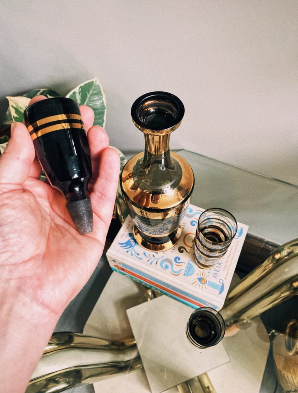 MCM Murmac Bohemia Smoky Glass Decanter Set