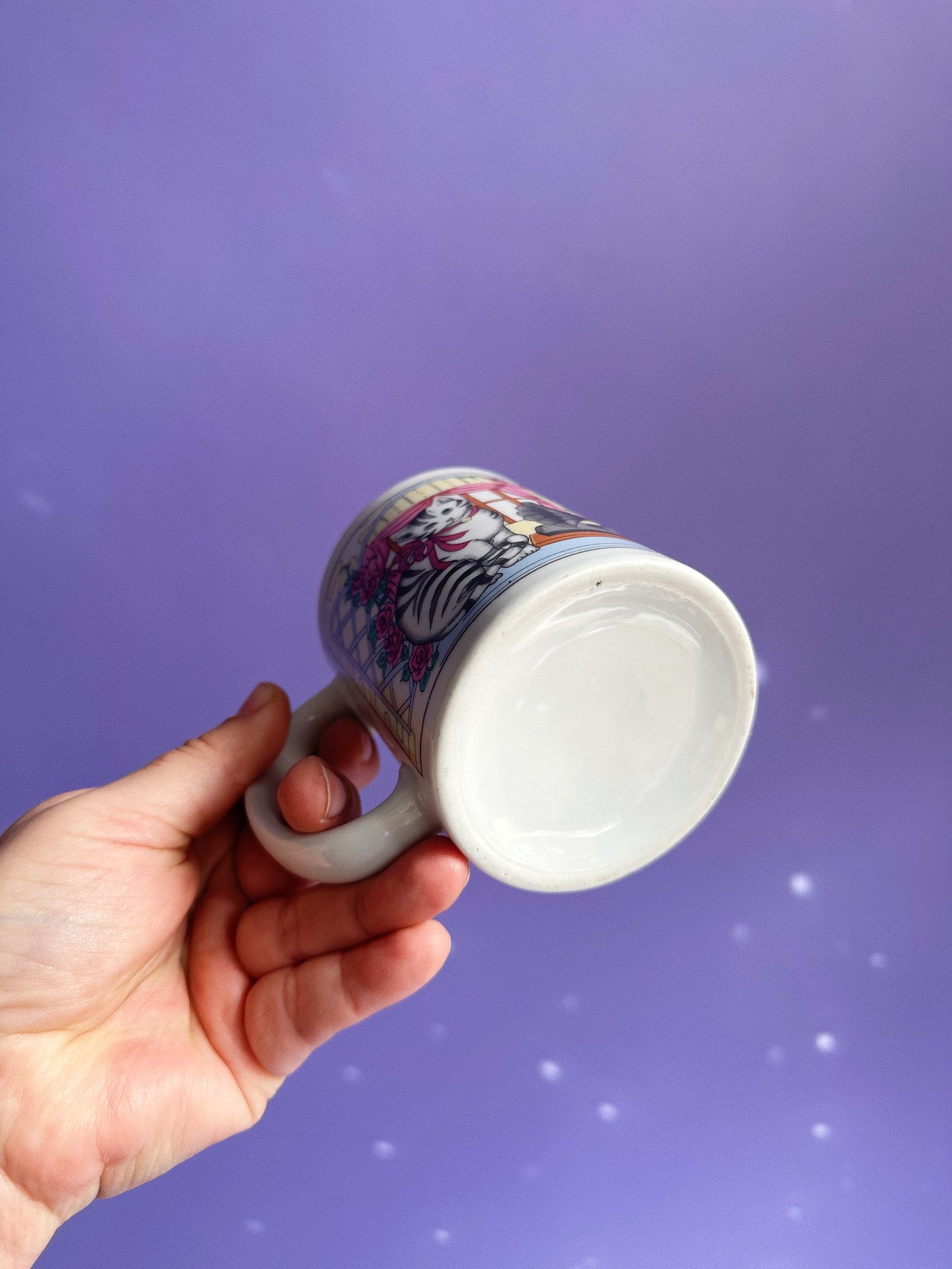 Vintage 80s Ceramic Cat Mugs