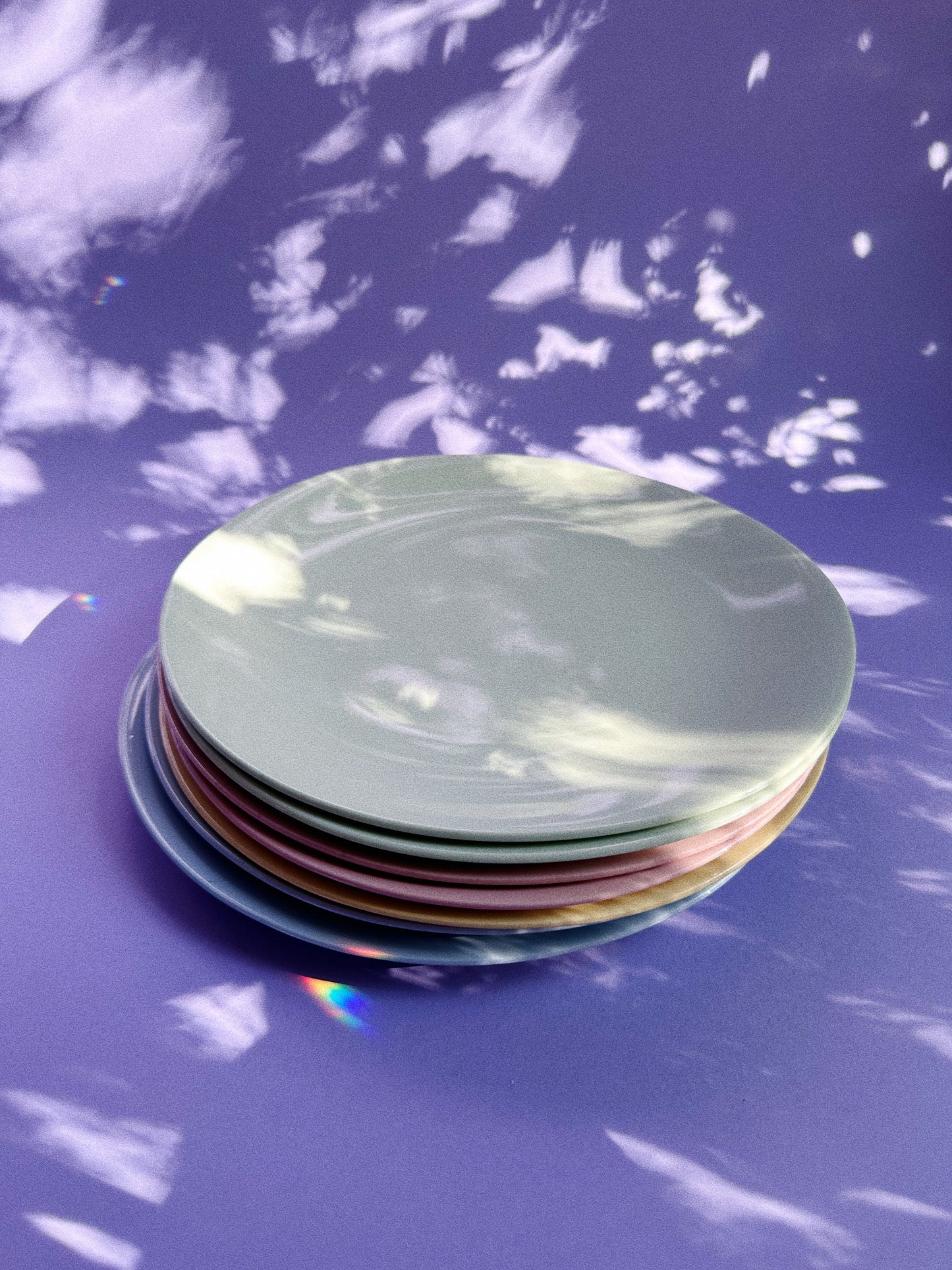 Mid Century Modern Johnson Brothers Cloud Plates, Made In England