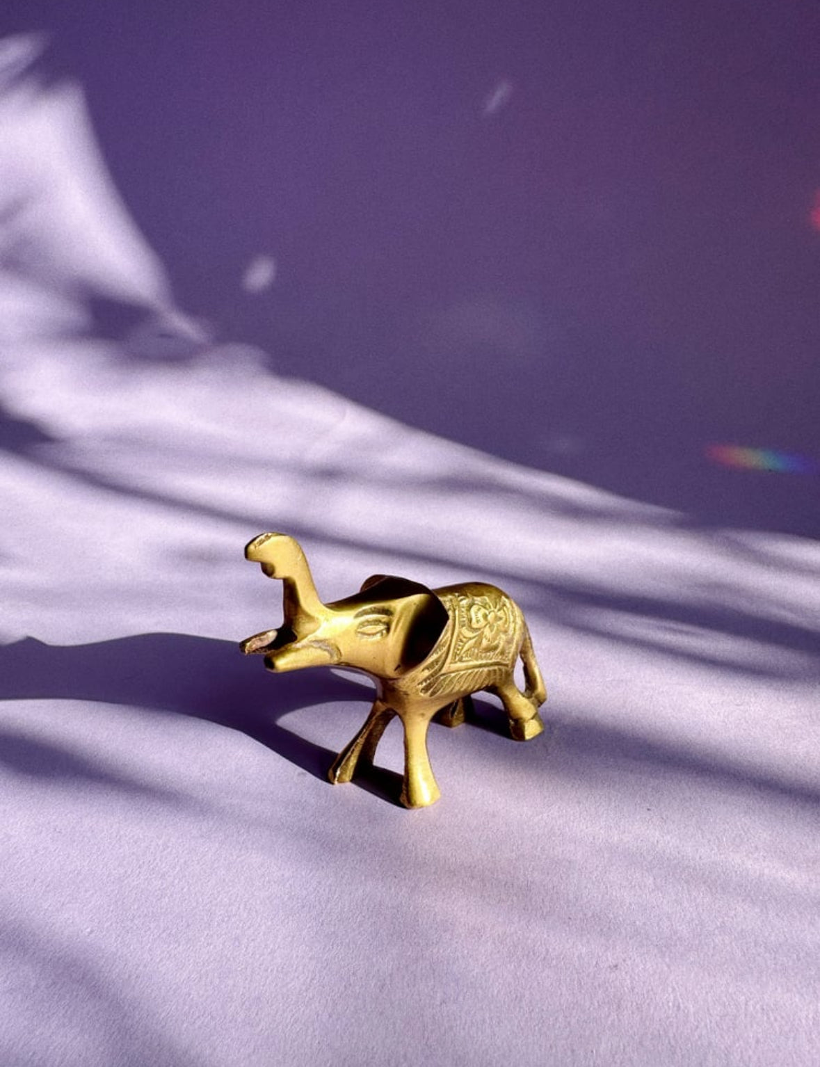 Vintage Small Solid Brass Elephant Bottle Opener