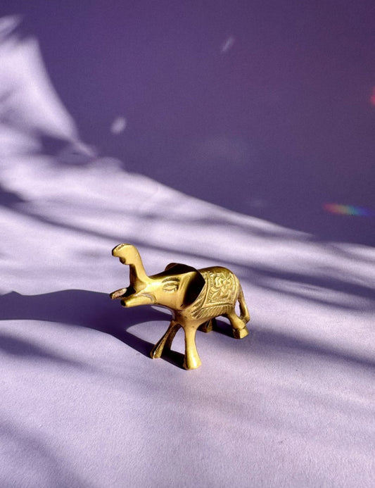 Vintage Small Solid Brass Elephant Bottle Opener