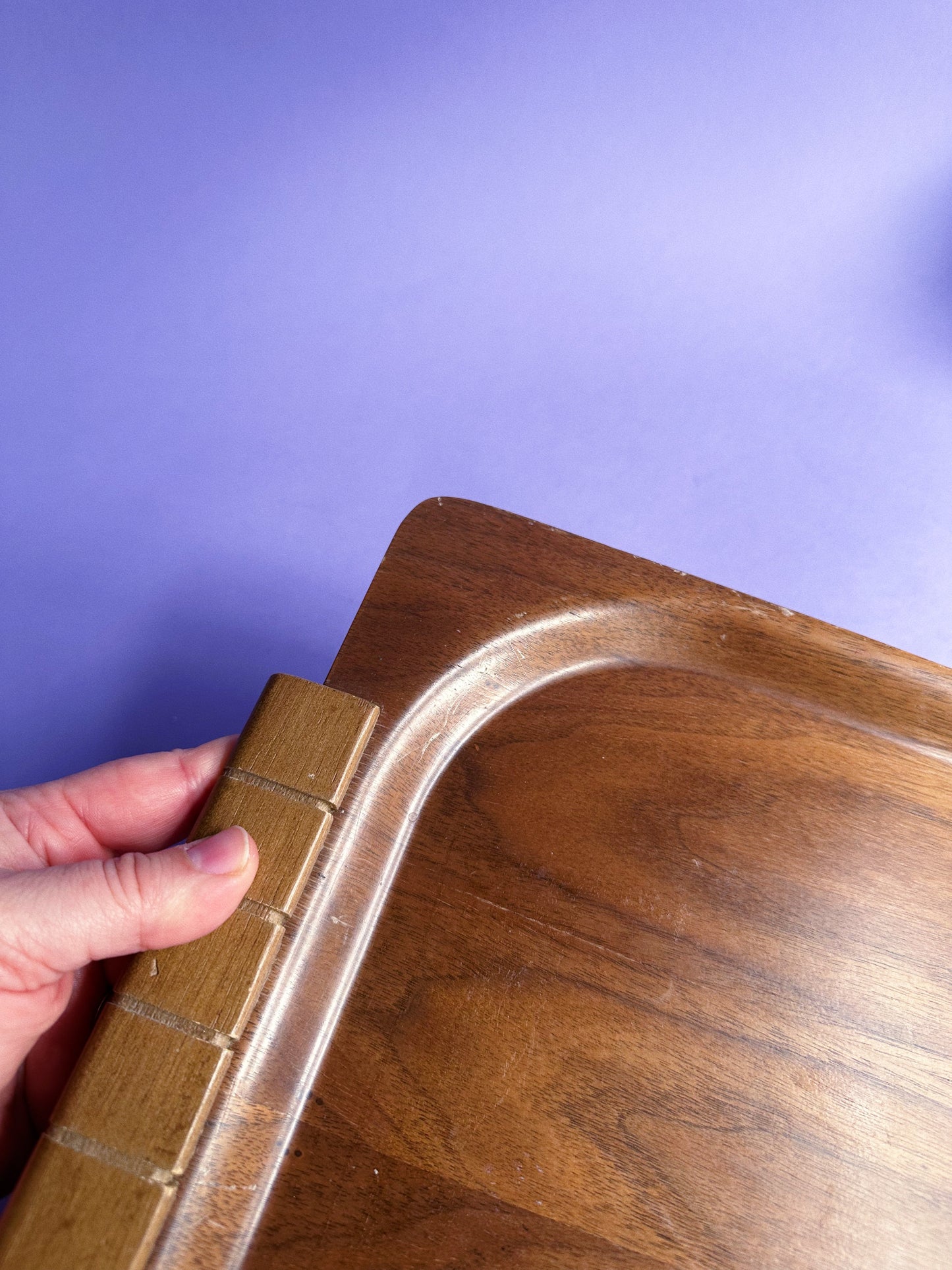 Overton American Walnut Bentwood Tray, 1950s-1960's