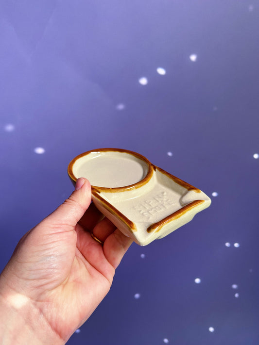 Vintage Ceramic Smoke N Sip Tray