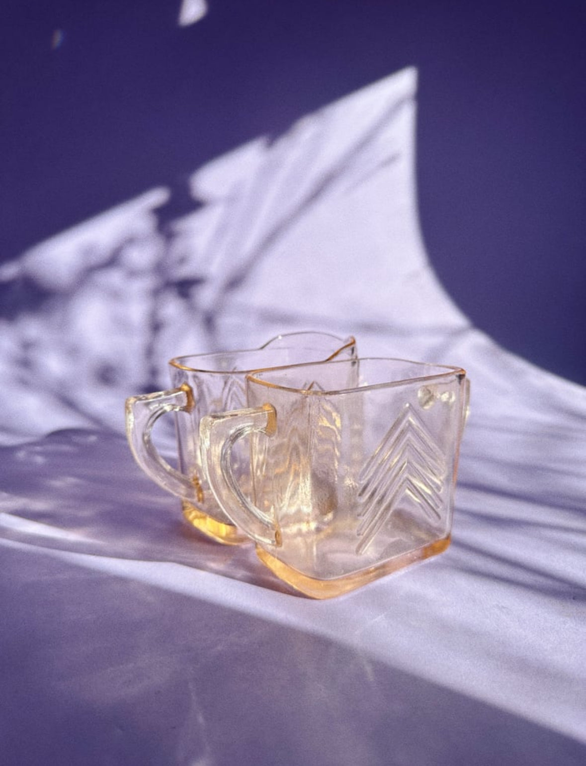 Pink Depression Glass Cream & Open Sugar