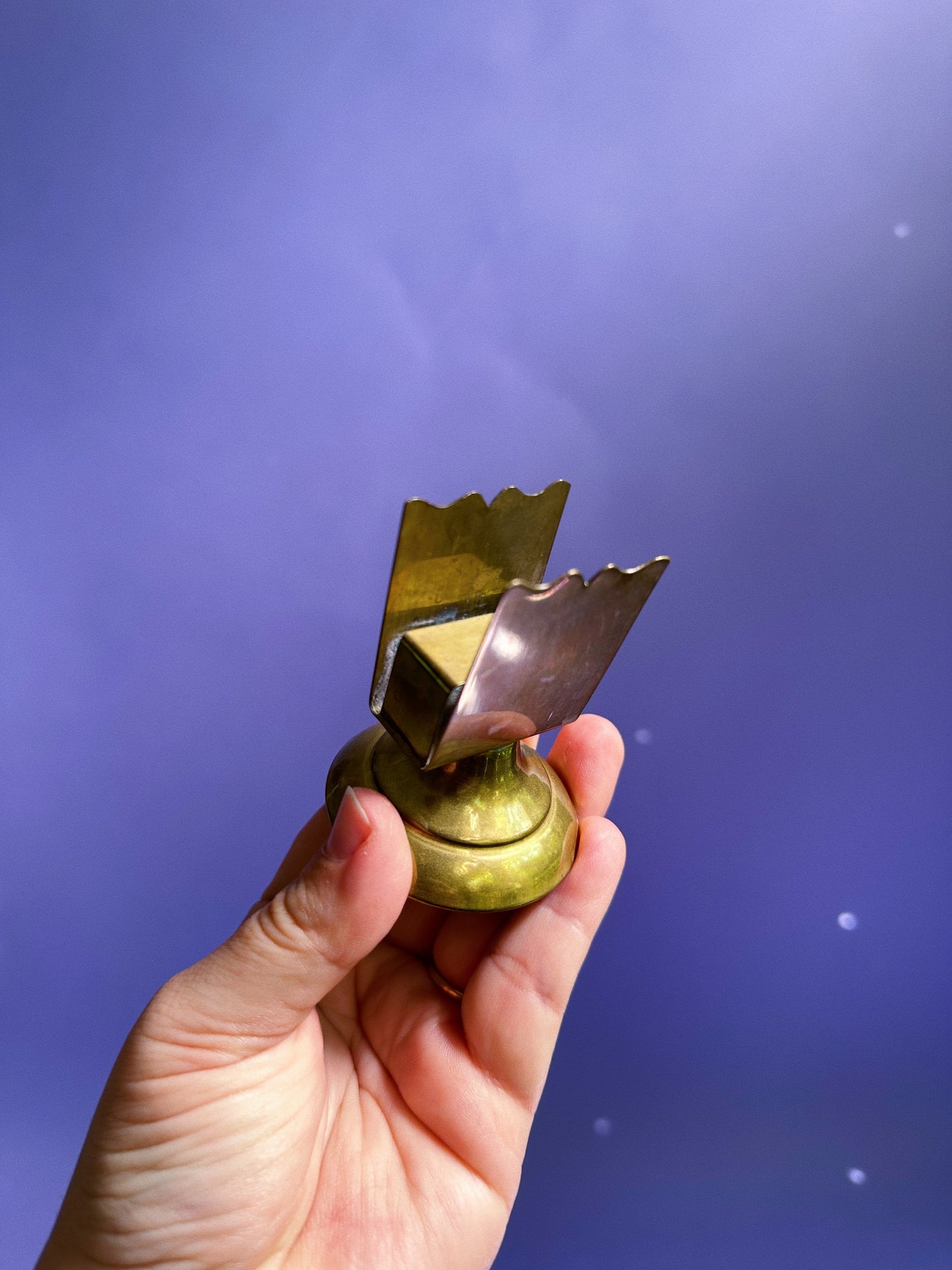 Antique Brass Matchbook Holder