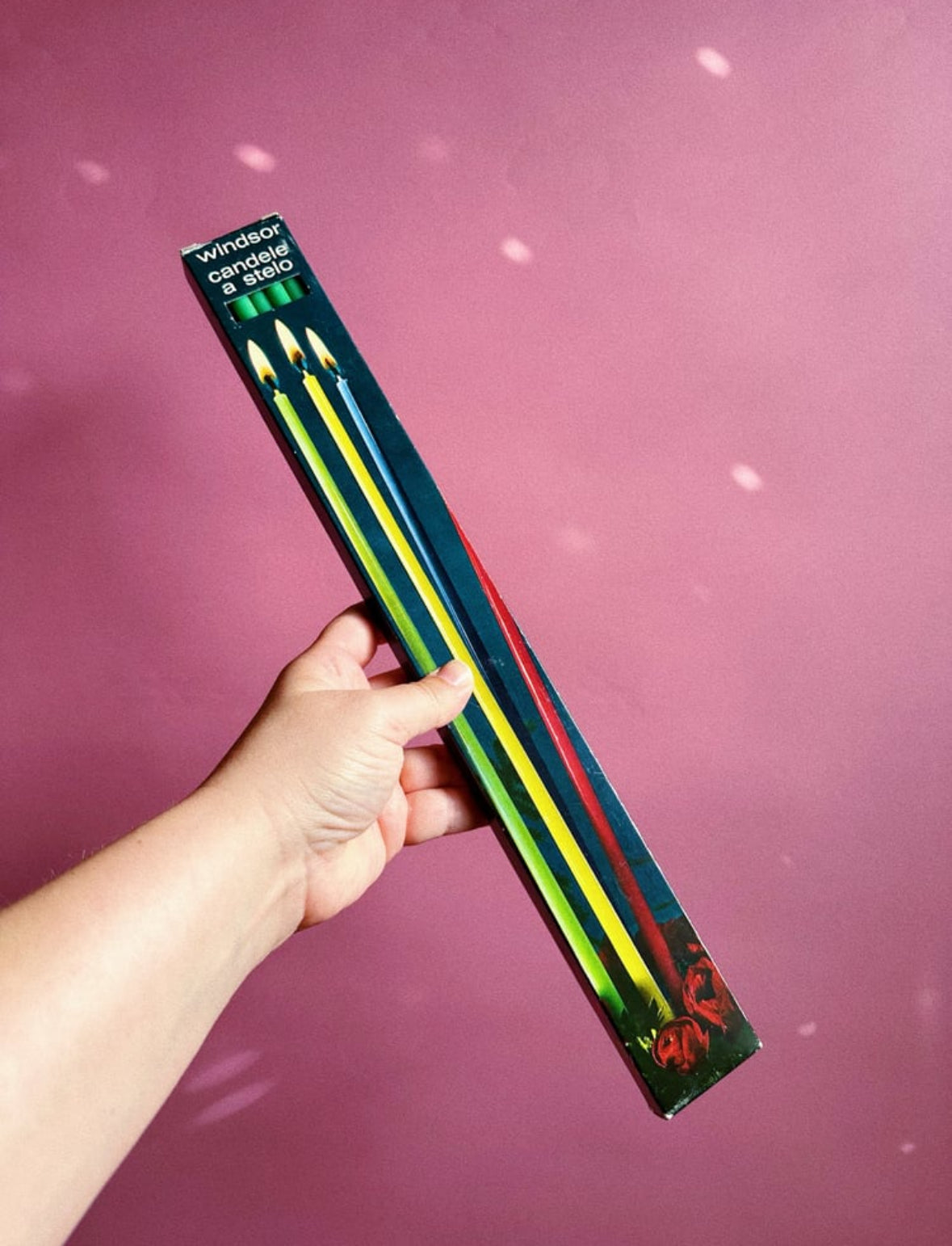 Green Vintage Italian Long Tiny Tapers