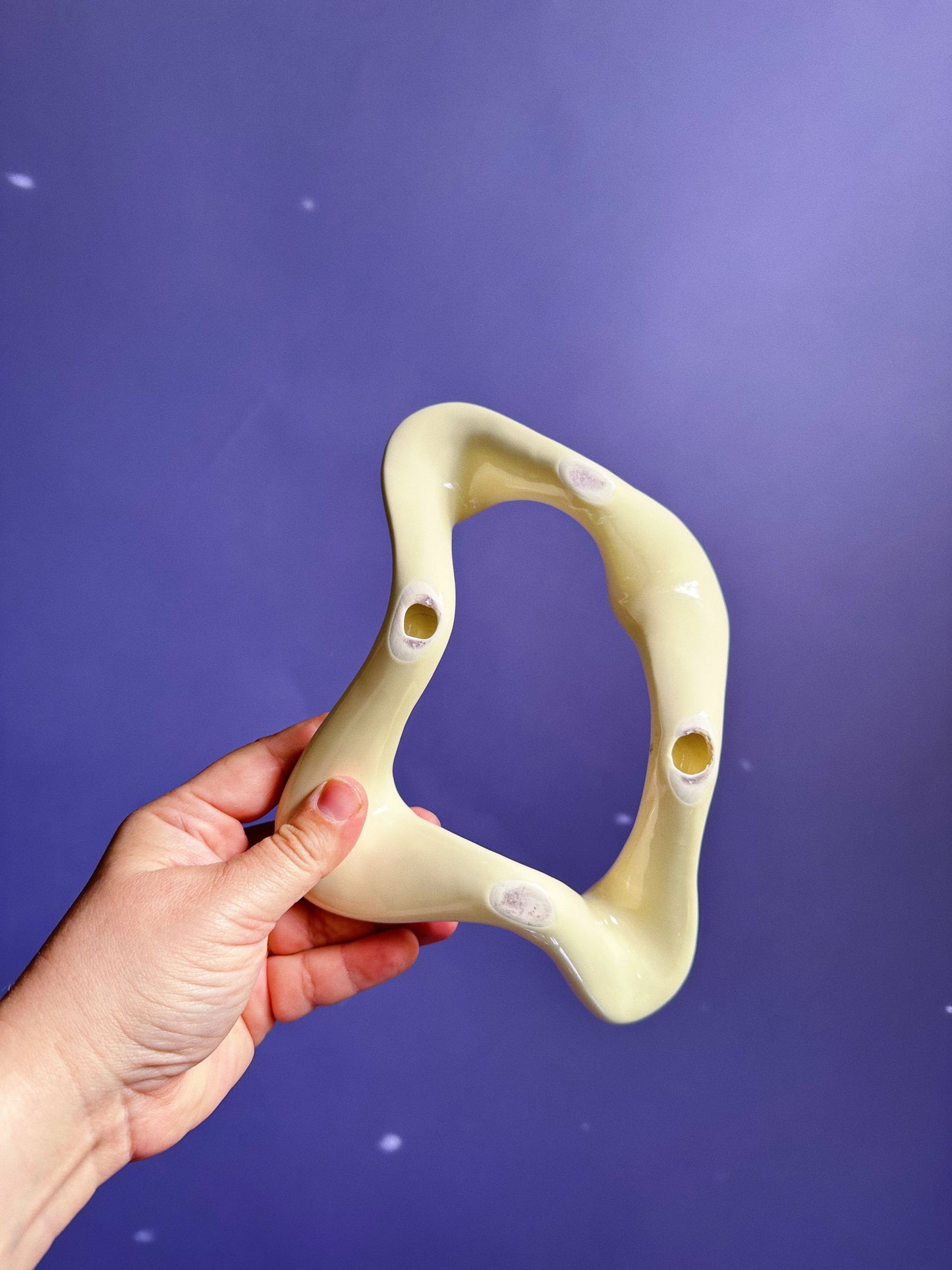 Ceramic 4 Taper Candle Candelabra