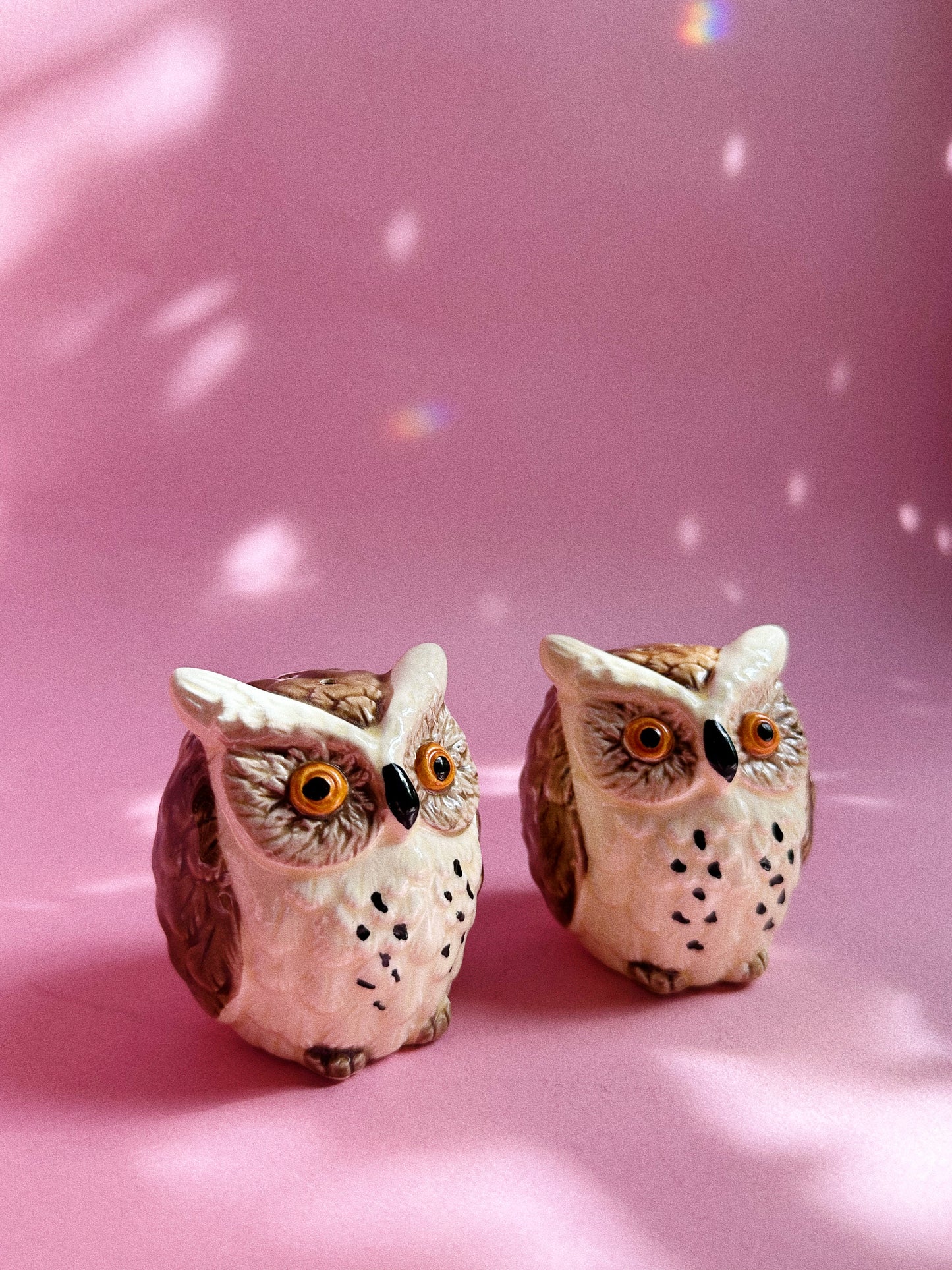 Vintage Ceramic Owl Salt & Pepper Shakers