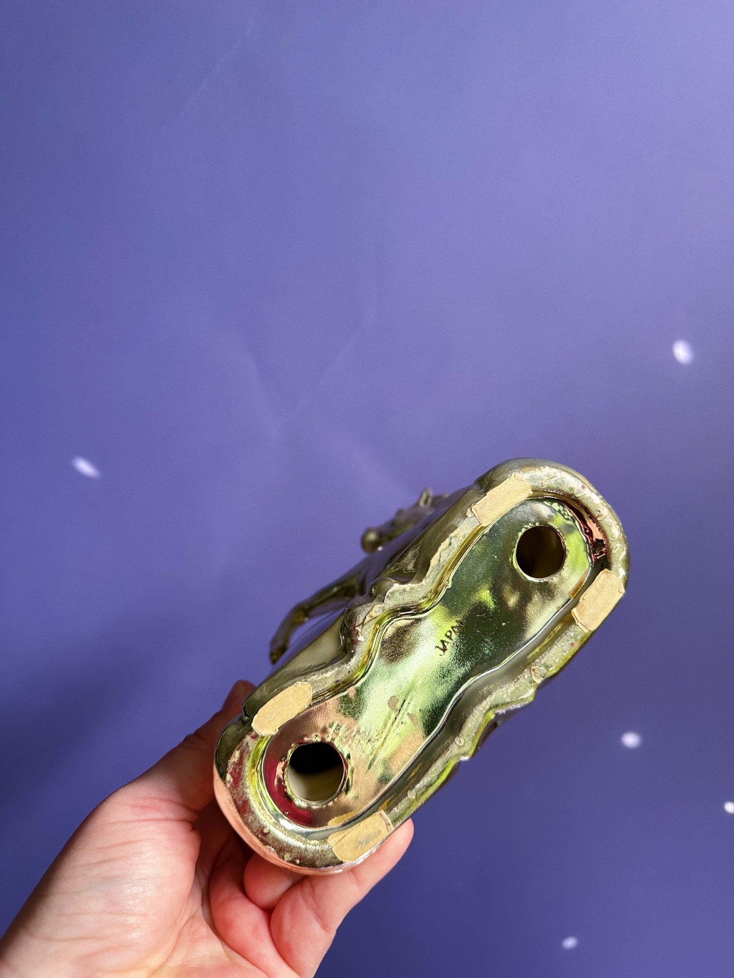 Vintage Ceramic Gold Horse Barometer Japan