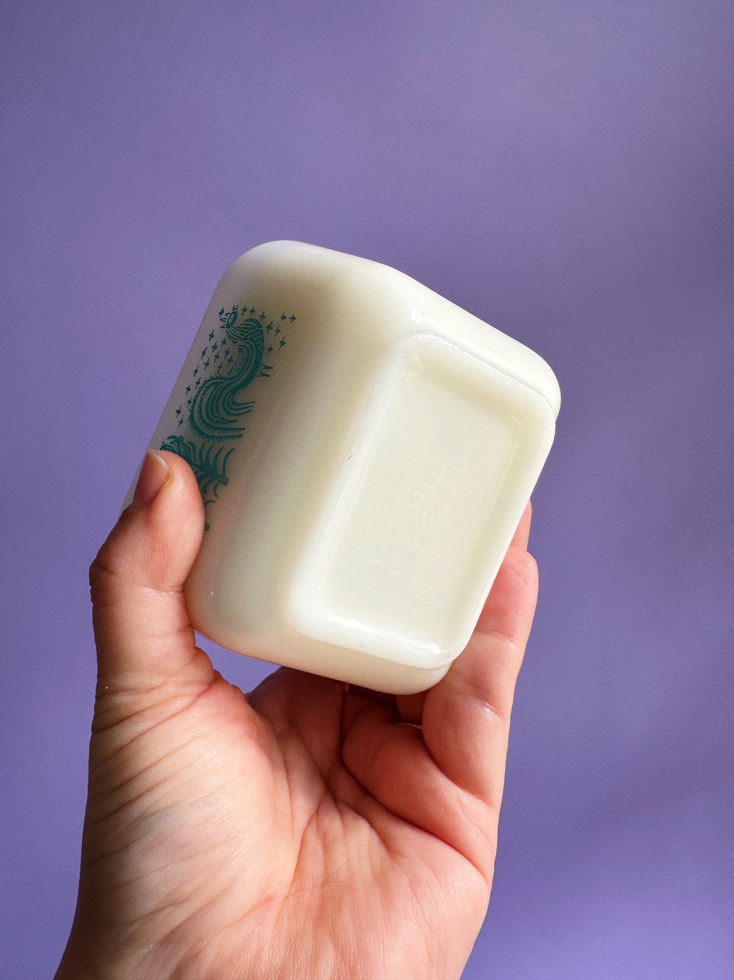 Vintage Pyrex Amish Butterprint Fridgie Vanilla Coconut Soy Candle