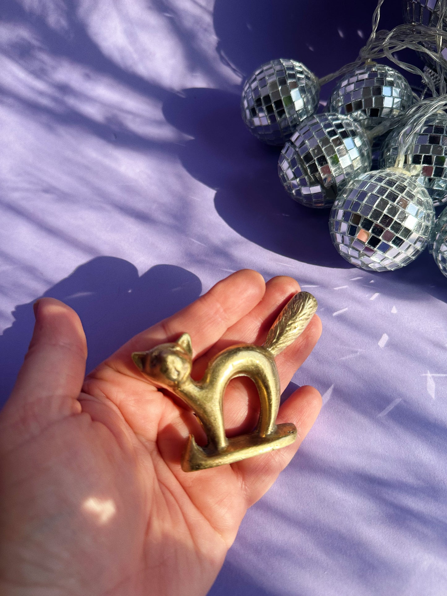 Vintage Heavy Solid Brass Cat Bottle Opener Ring Holder Canada