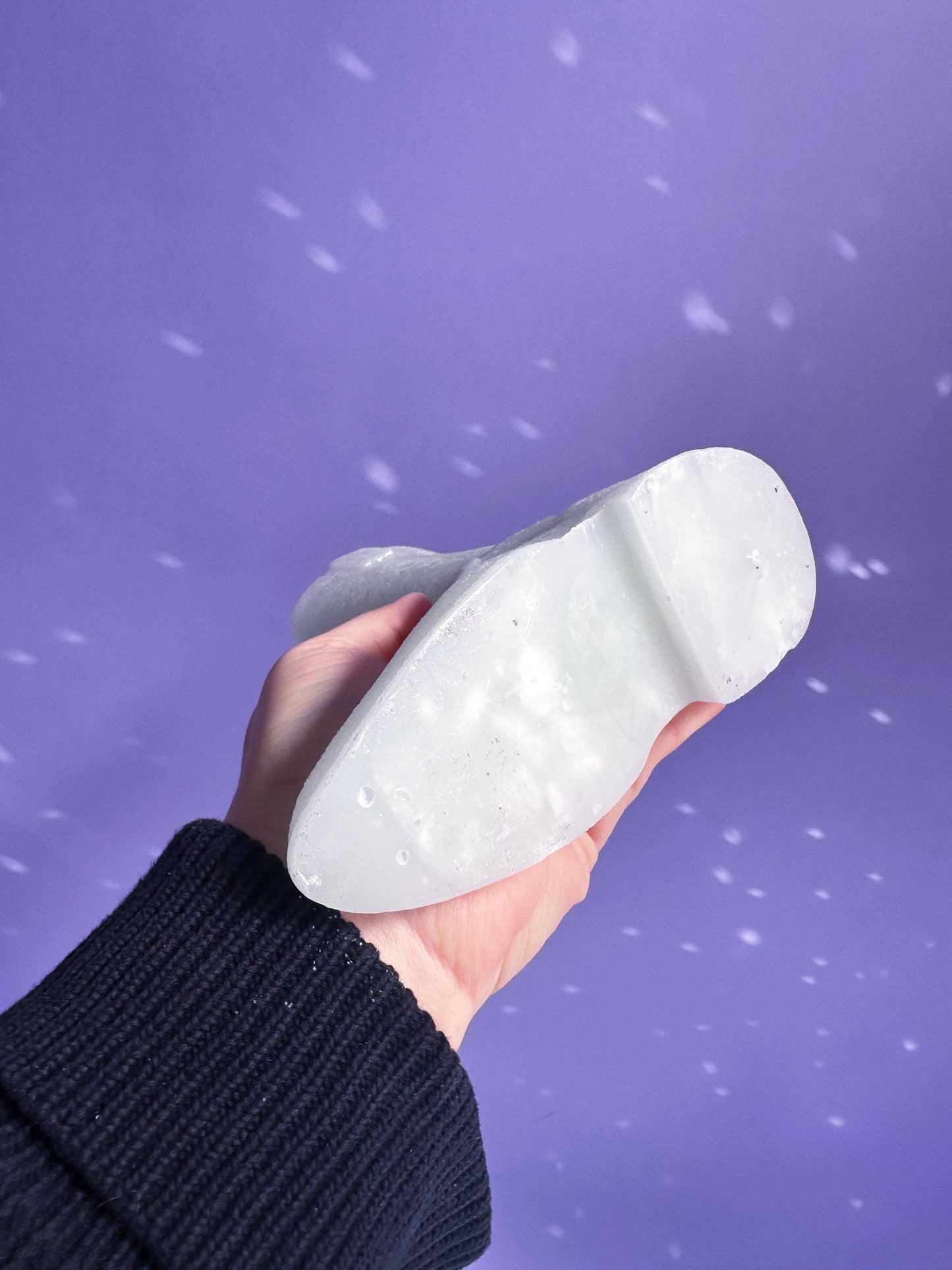 White Glitter Cowboy Boot Candle