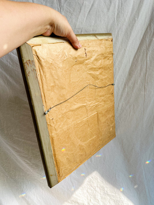 Gorgeous Vintage Embroidered Floral Wall Hanging