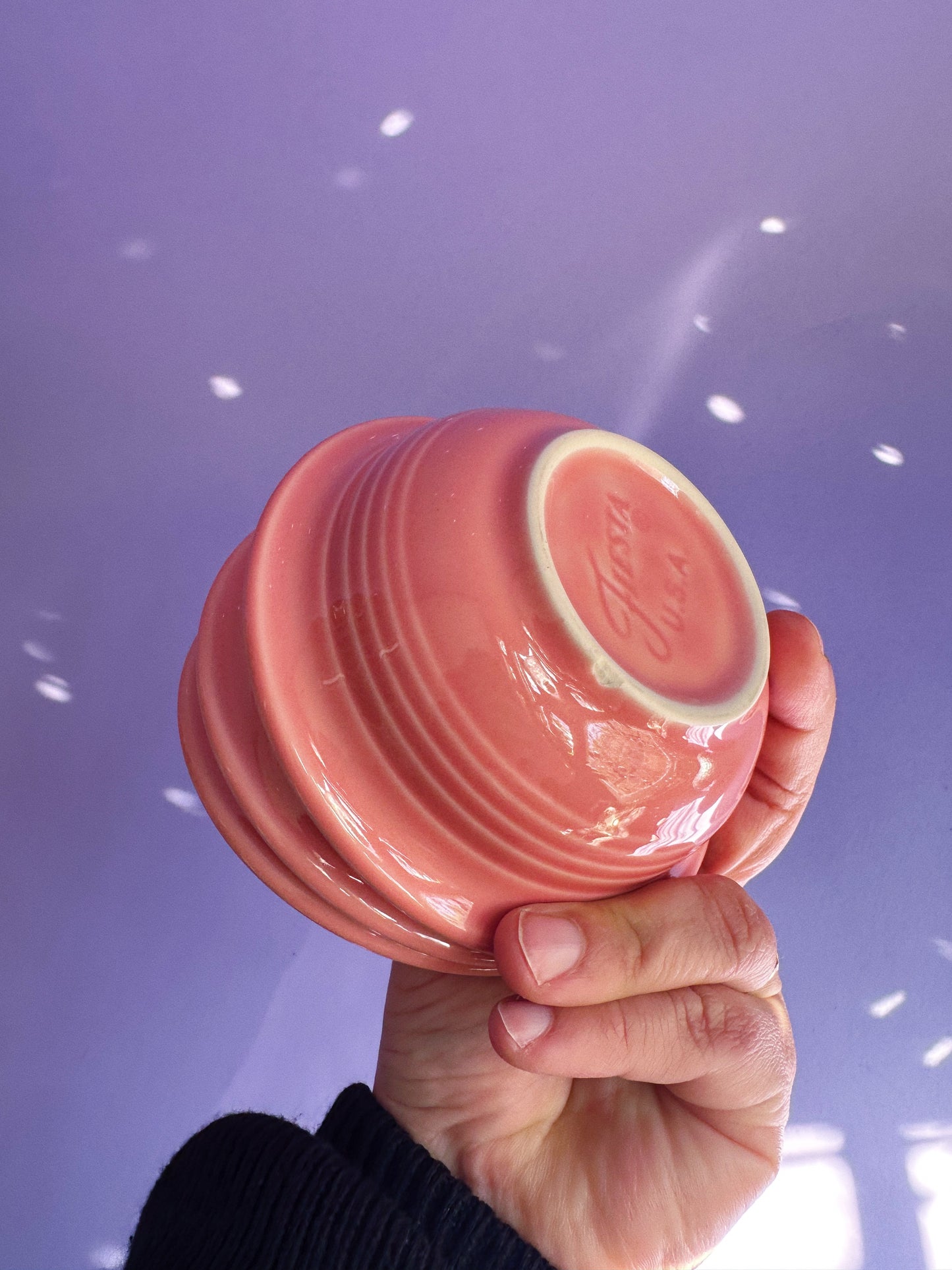 Set Of 3 Fiesta Fiestaware Peony Pink Fruit Berry Salsa Bowls