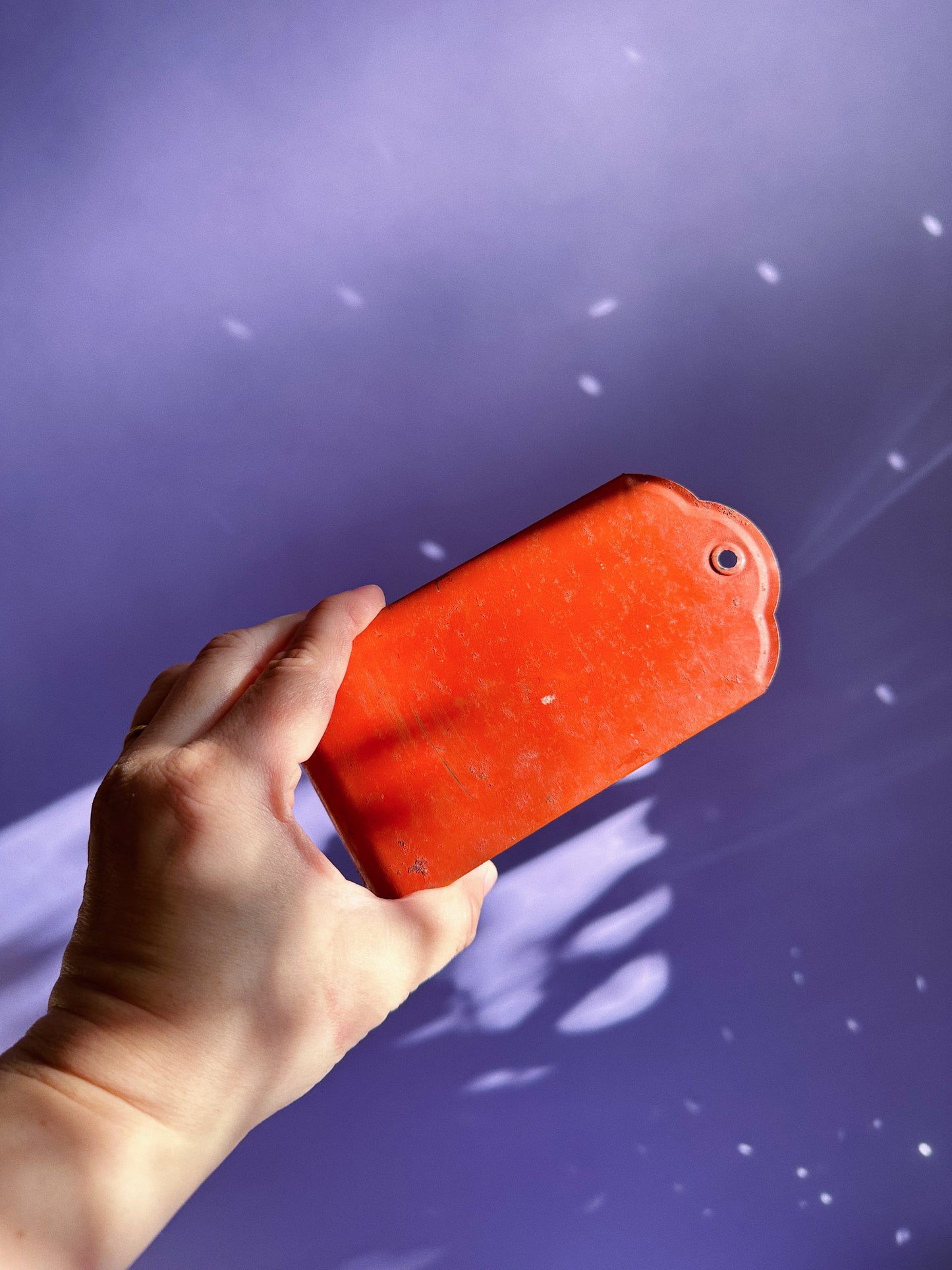 Vintage Tin Kitchen Match Box Holder Wall Mount Red