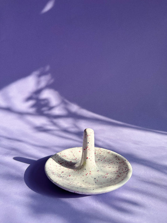 Speckled Ceramic Ring Dish