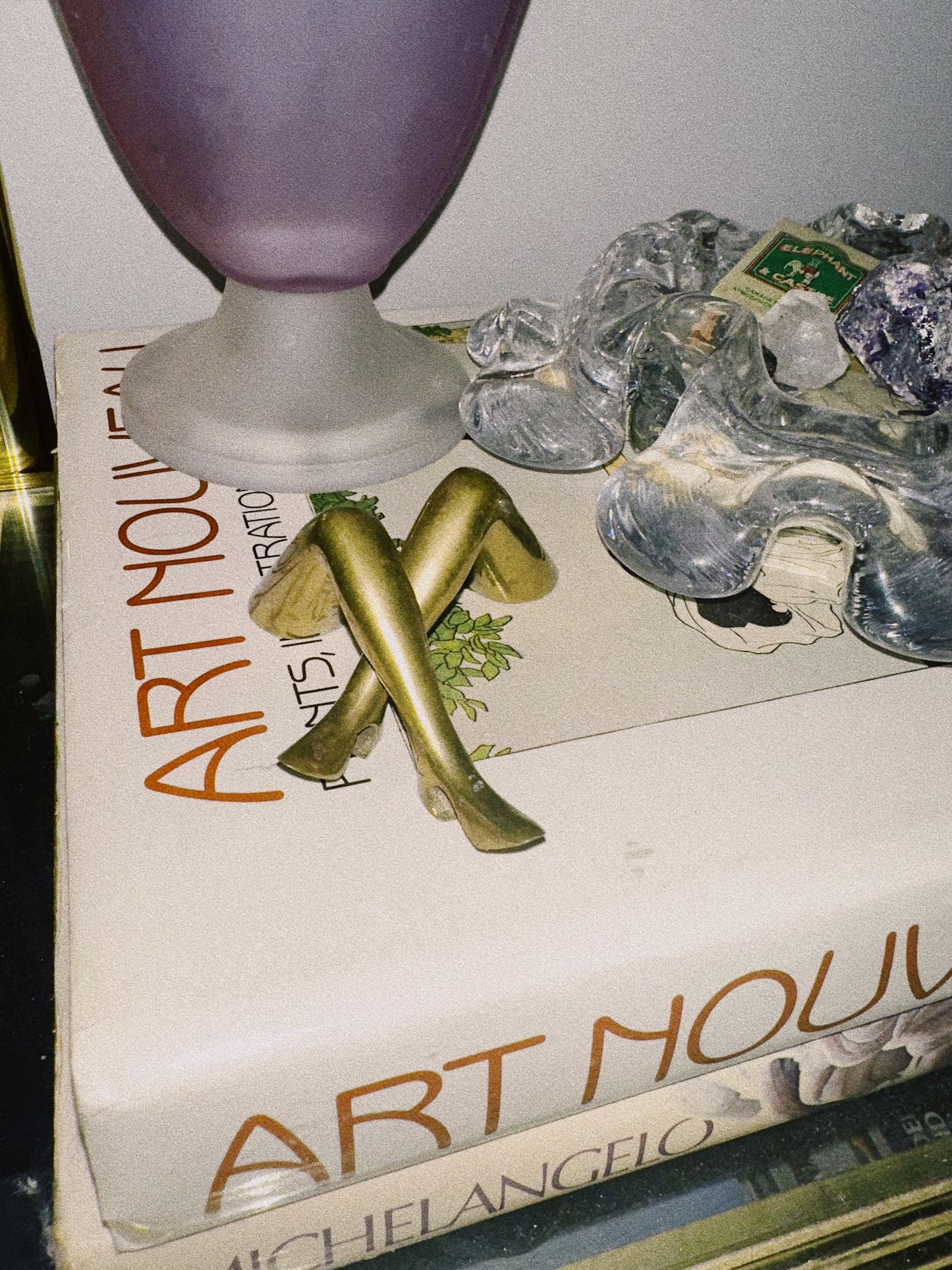 Vintage Heavy Brass Leg Bottle Opener