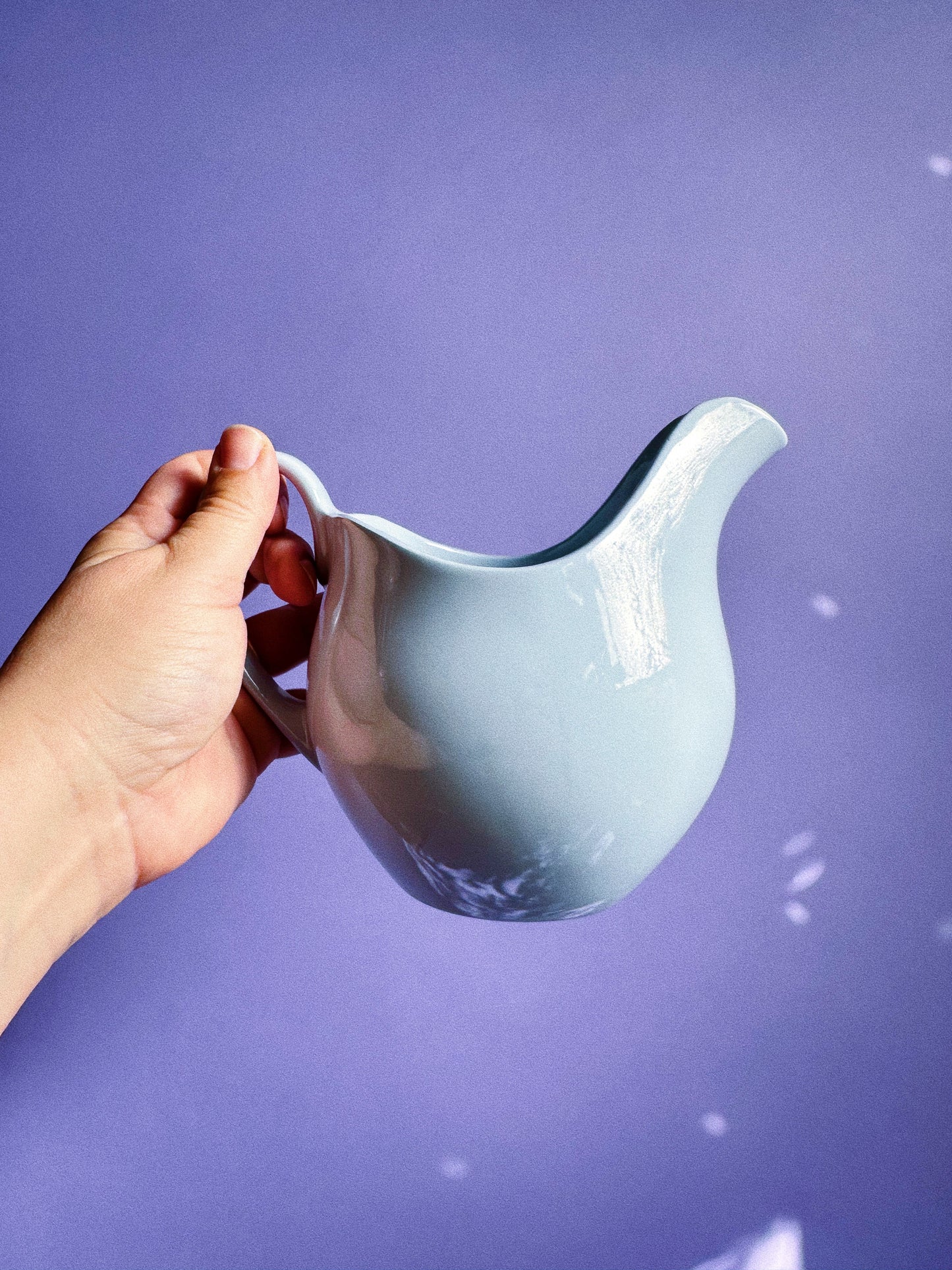 Vintage MCM Johnson Bros. Blue Cloud Pitchers