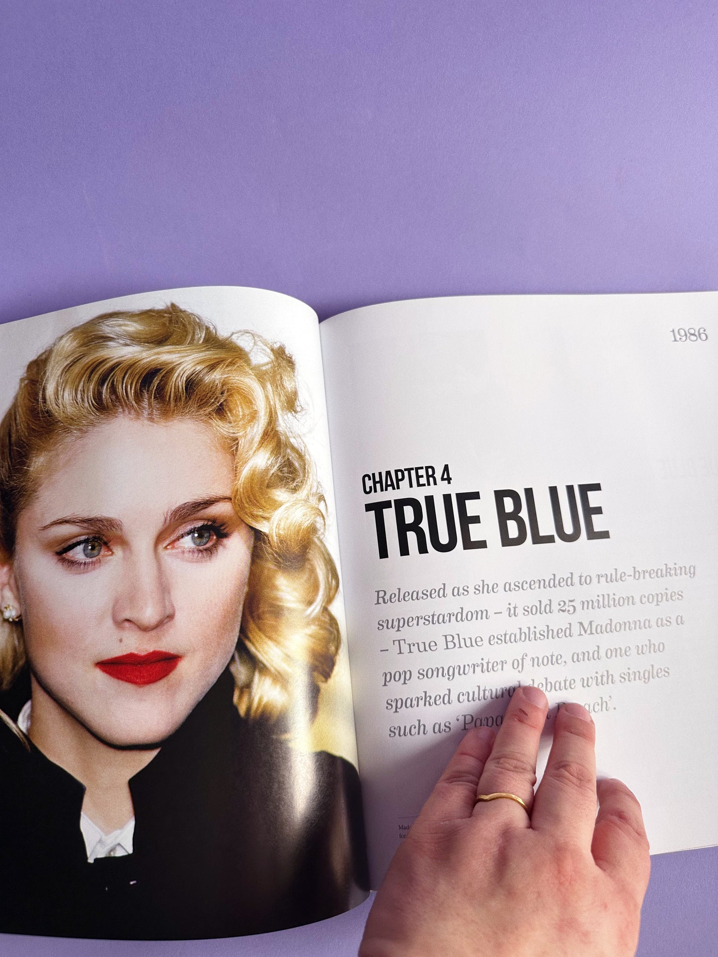 Hardcover Madonna Coffee Table Book - Black & Gold Cover