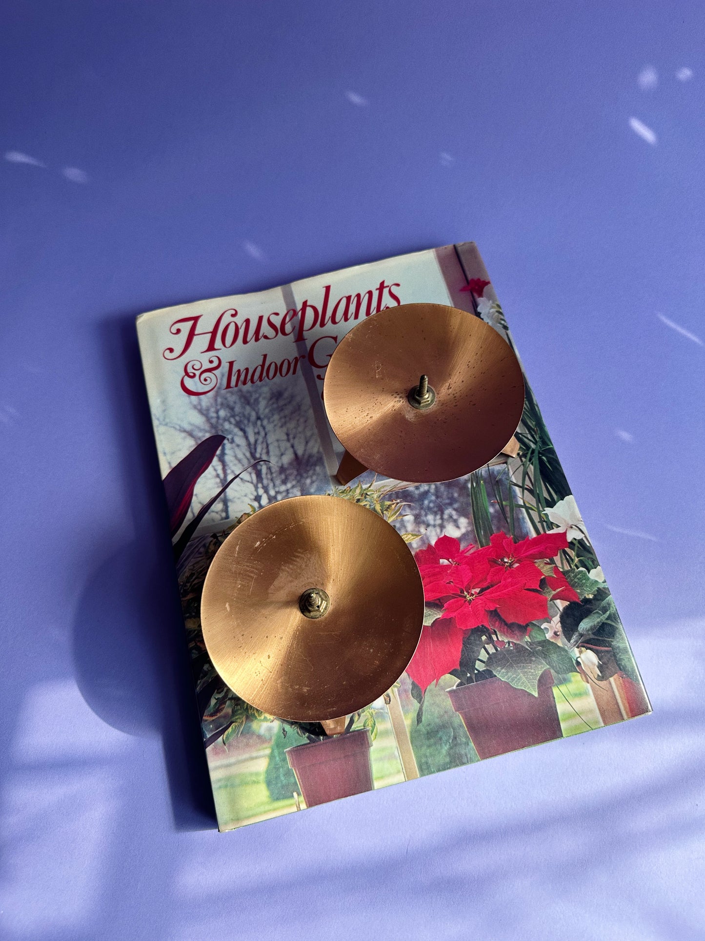 Vintage MCM Pair of Flower Tripod Holders, Or Candle Holders, by Vogue