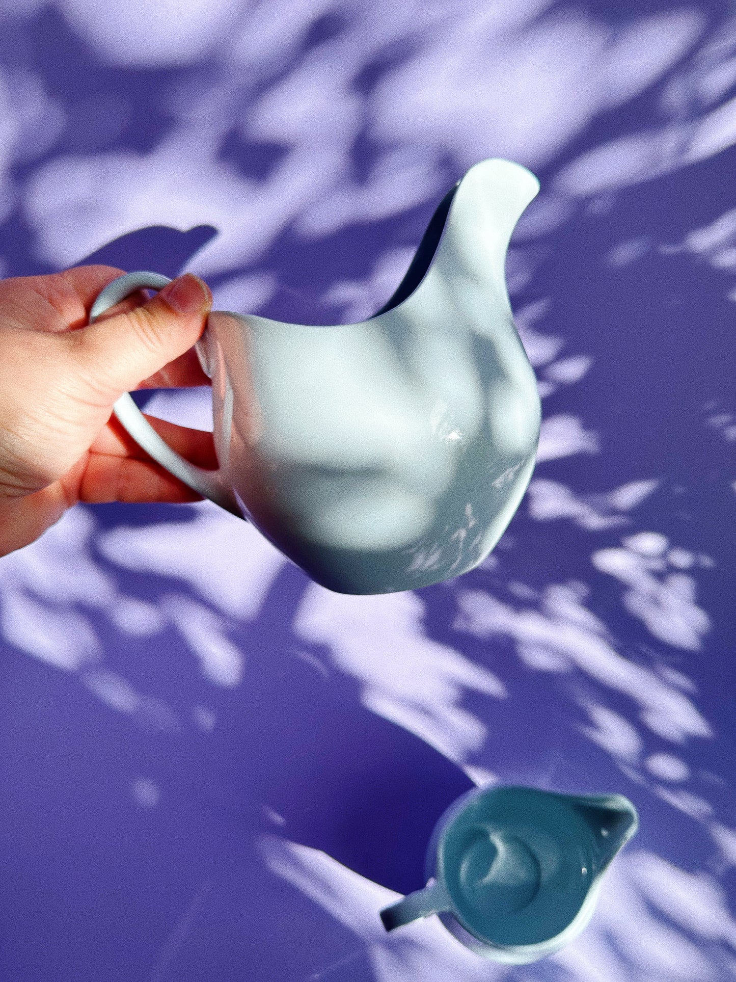 Vintage MCM Johnson Bros. Blue Cloud Pitchers