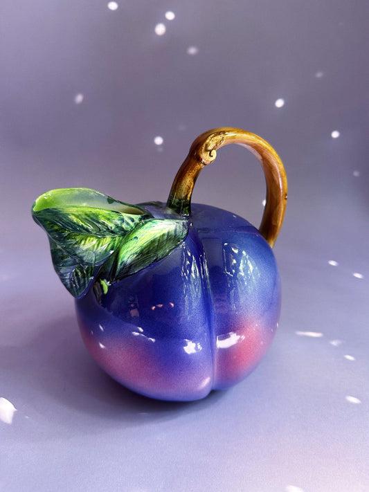 Vintage Italian Blueberry / Plum Water Pitcher