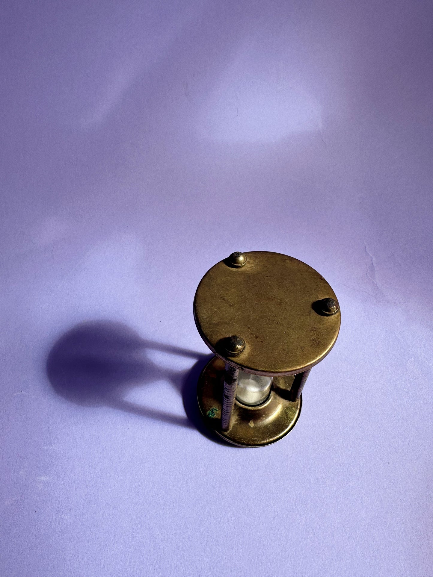 Small Metal Glass & Sand Timer