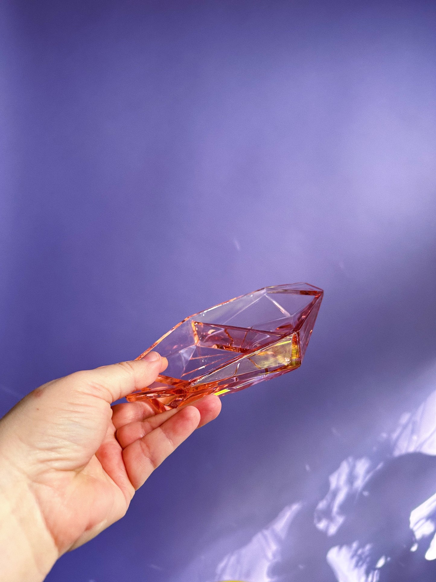 Vintage Indiana Art Deco Pink Depression Glass Divided Dish 9”