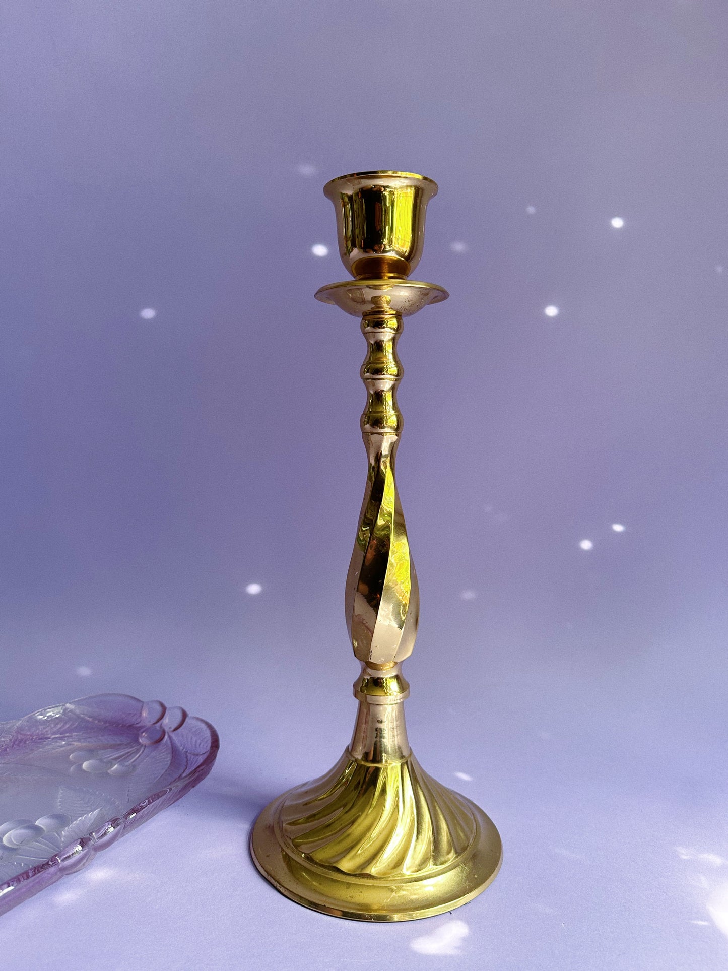 Very Large Brass Candlestick Taper Candle Holder