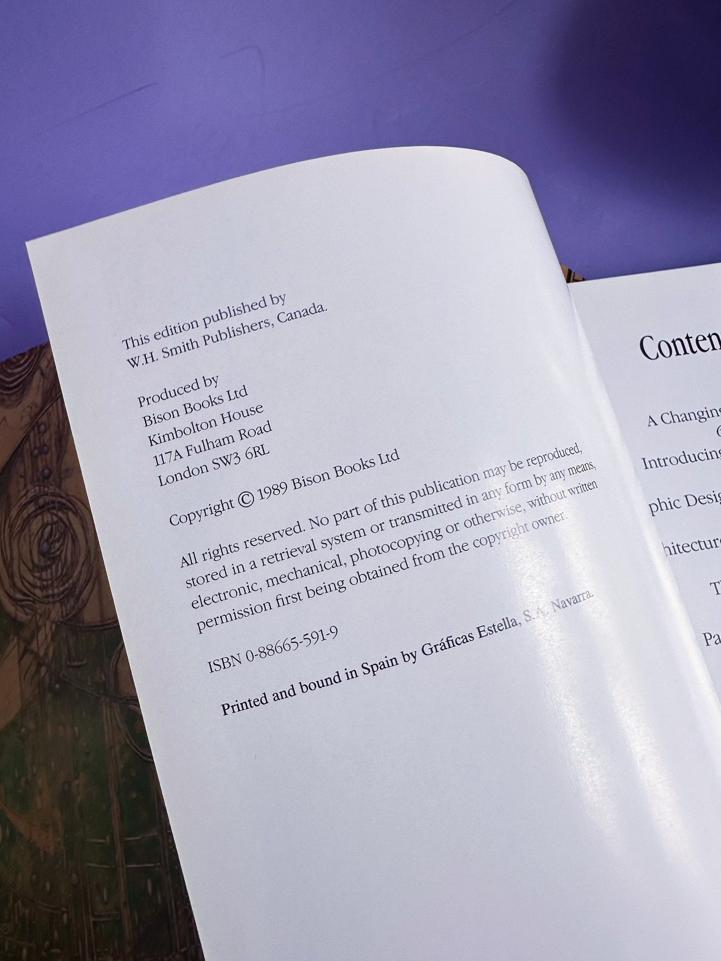 Vintage Large Art Nouveau Hardcover Coffee Table Book by Maria Costantino