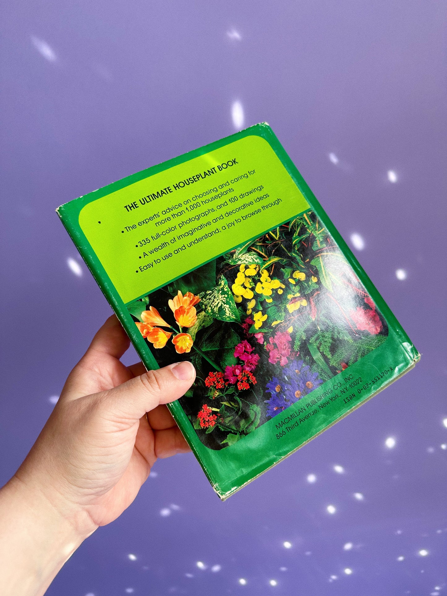 Vintage 1970s Treasury of Houseplants Hardcover Book