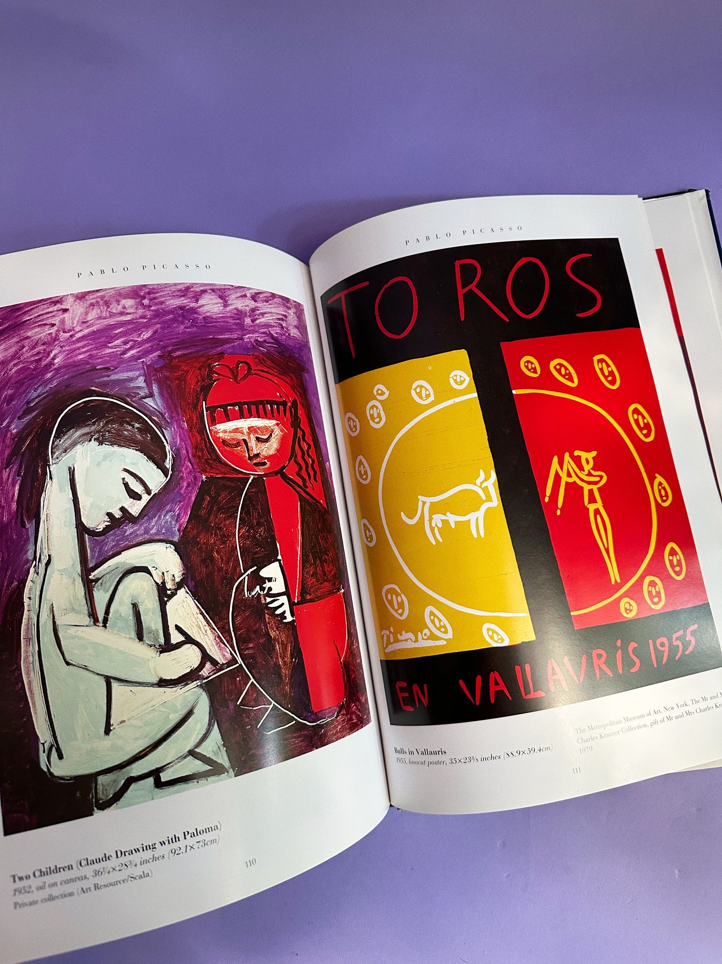 Vintage Hardcover Pablo Picasso Art Coffee Table Book by Jesse McDonald