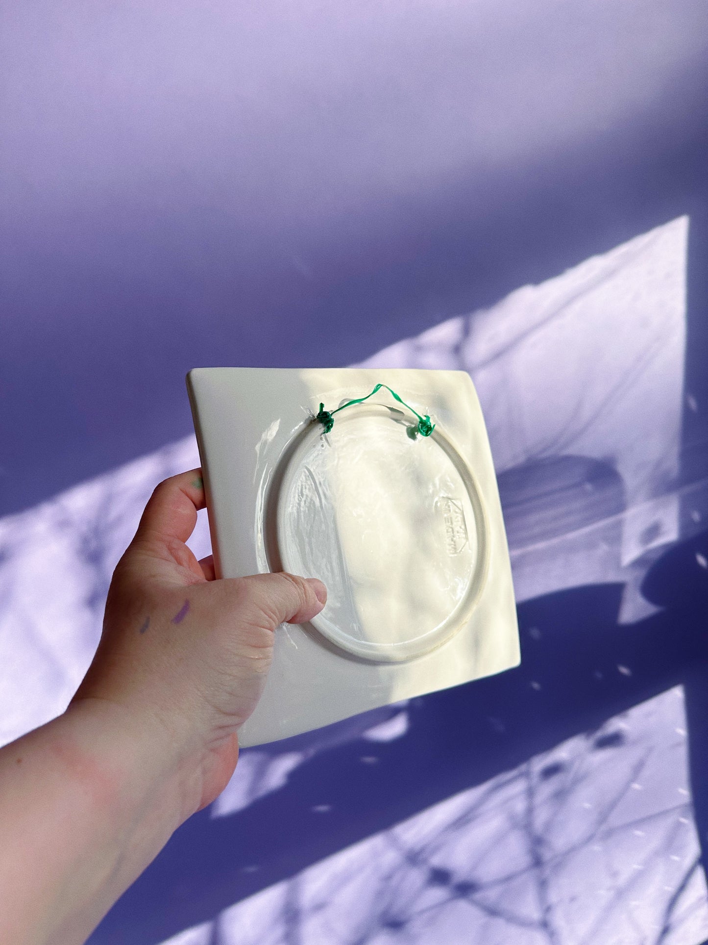 Vintage Italian Cherries & Lemons Porcelain Wall Hangings