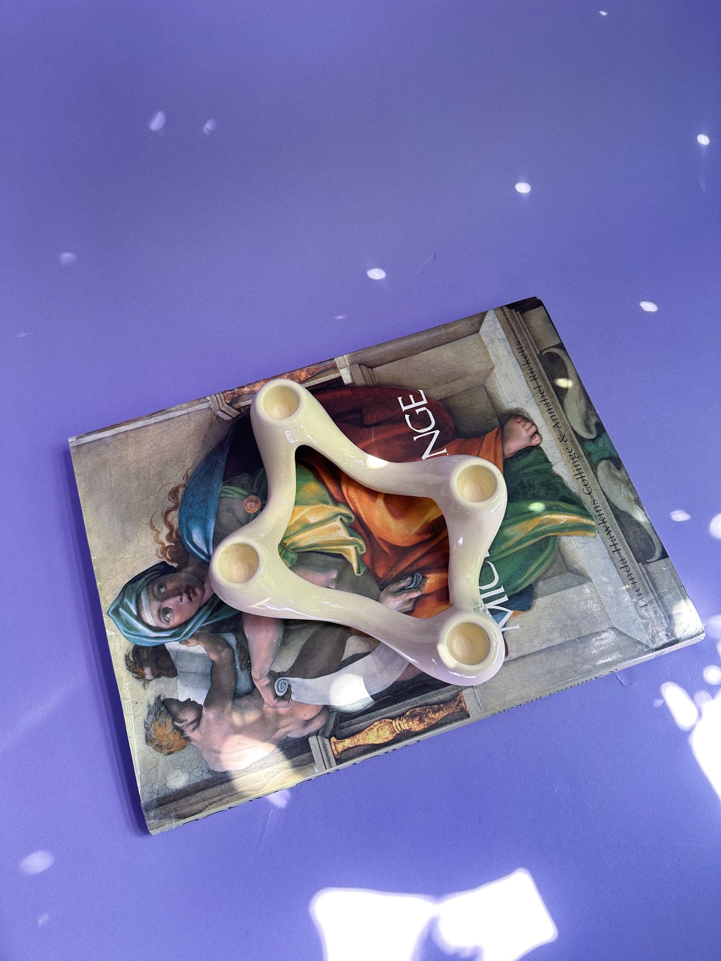 Ceramic 4 Taper Candle Candelabra