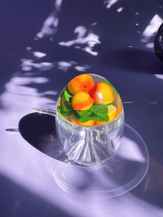 Vintage Lucite Acrylic Dome Lid Marmalade Preserve Pot With Spoon