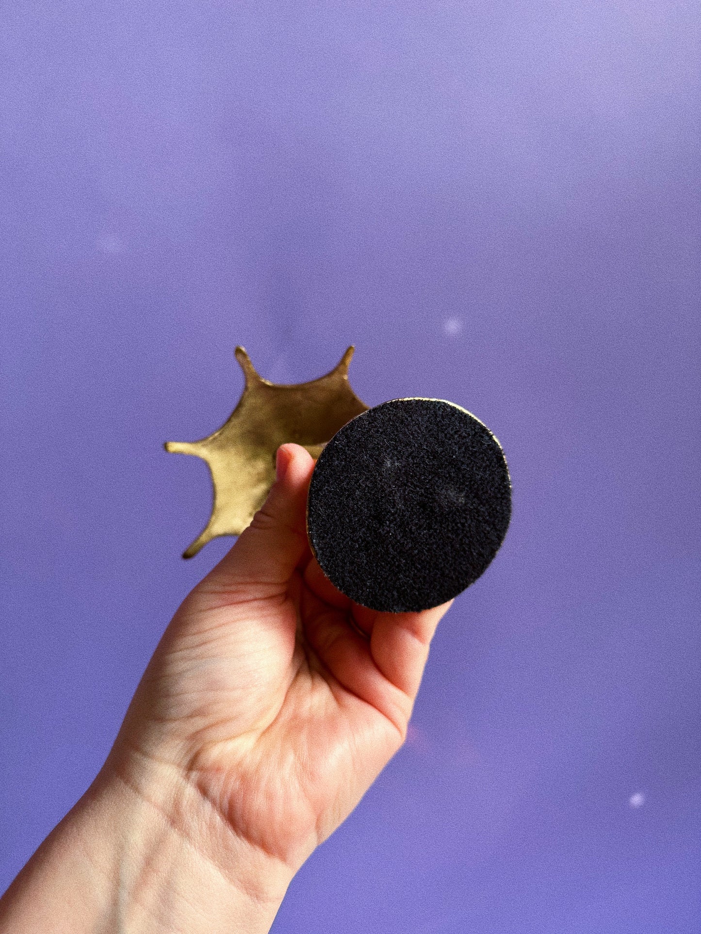 Vintage Brass Duck & Frog w/ Umbrella Sculptures