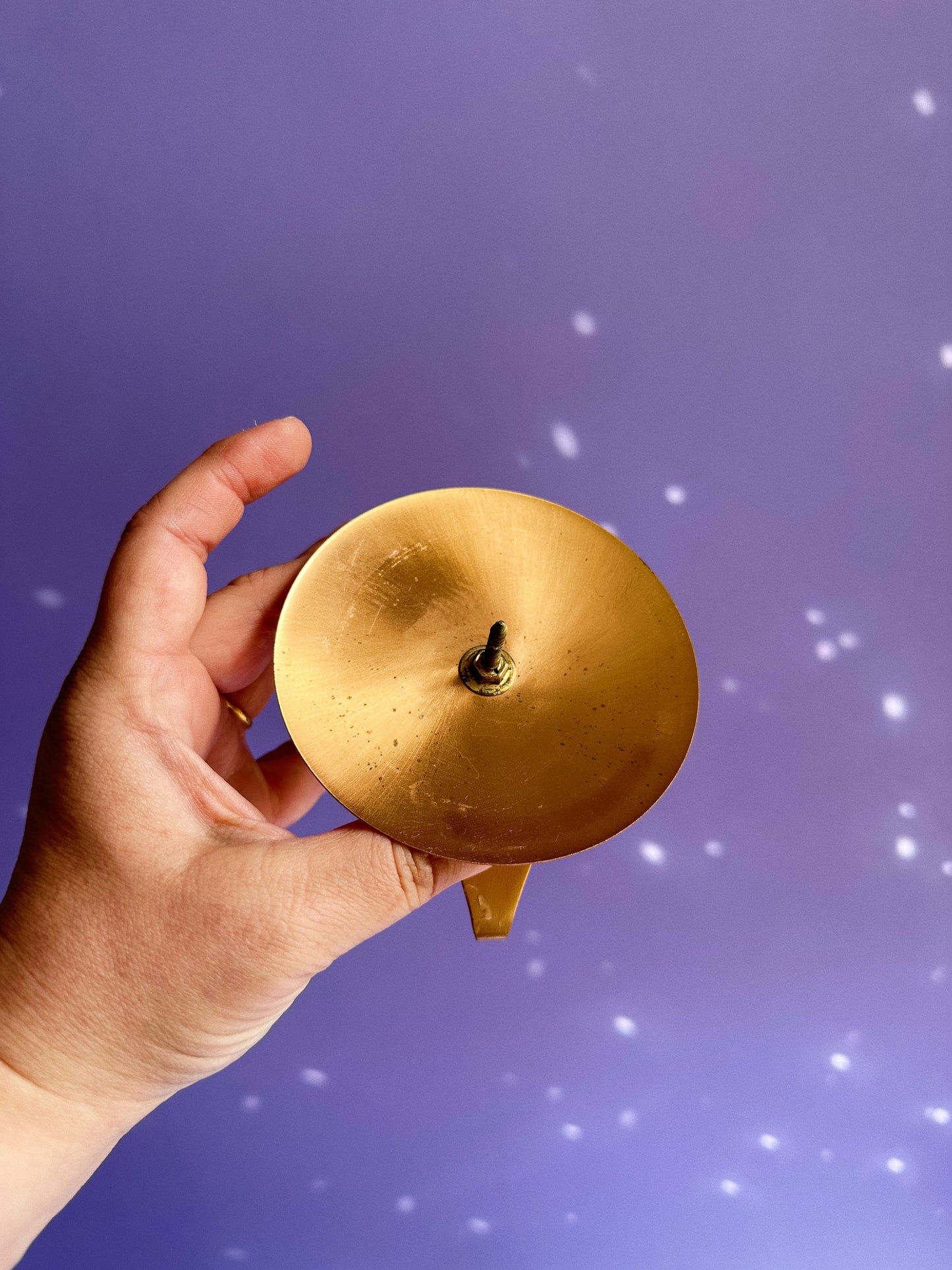 Vintage MCM Pair of Flower Tripod Holders, Or Candle Holders, by Vogue