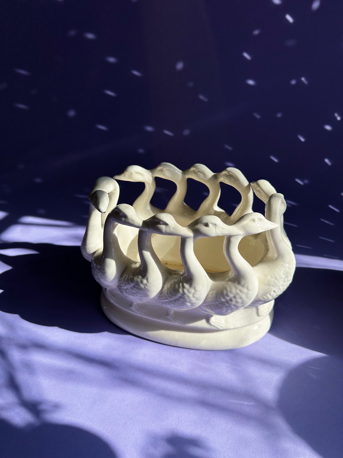 Vintage Lenwile Aradtt Flock Of Geese By Art Ware 12 Geese Large