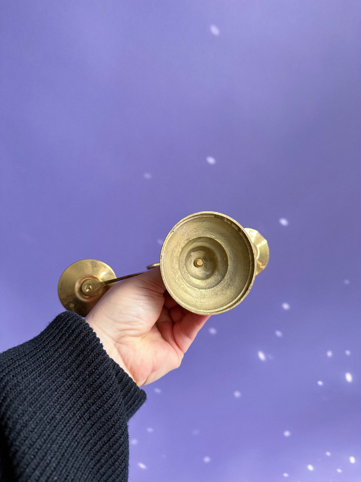 Vintage Brass Double Candelabra