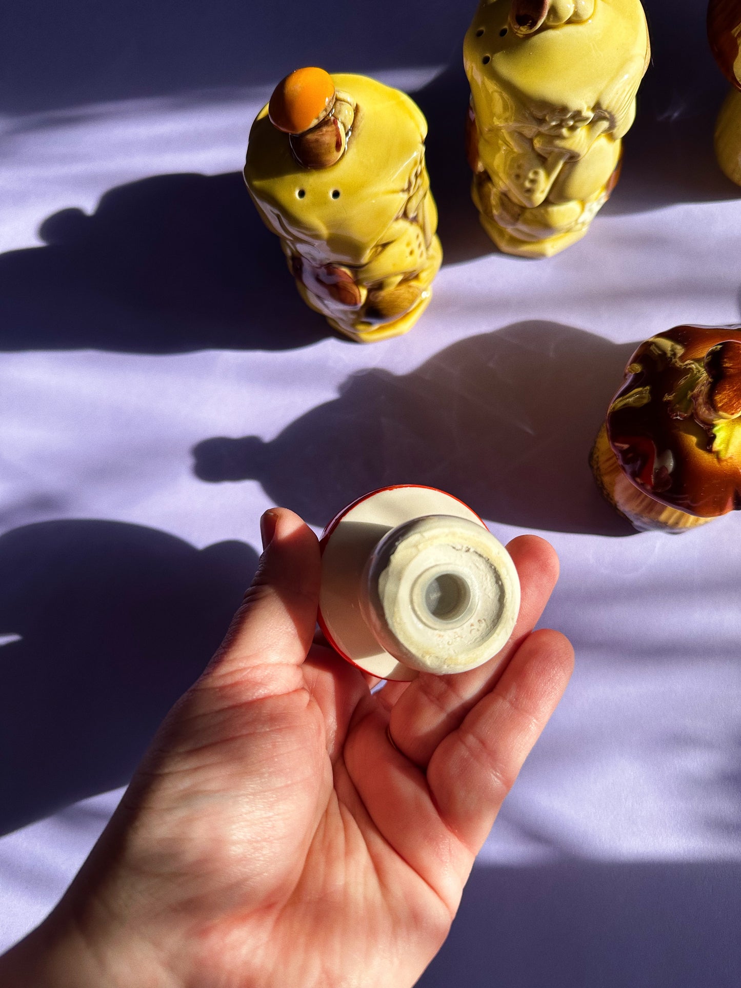 Vintage Mushroom Salt & Pepper Shakers