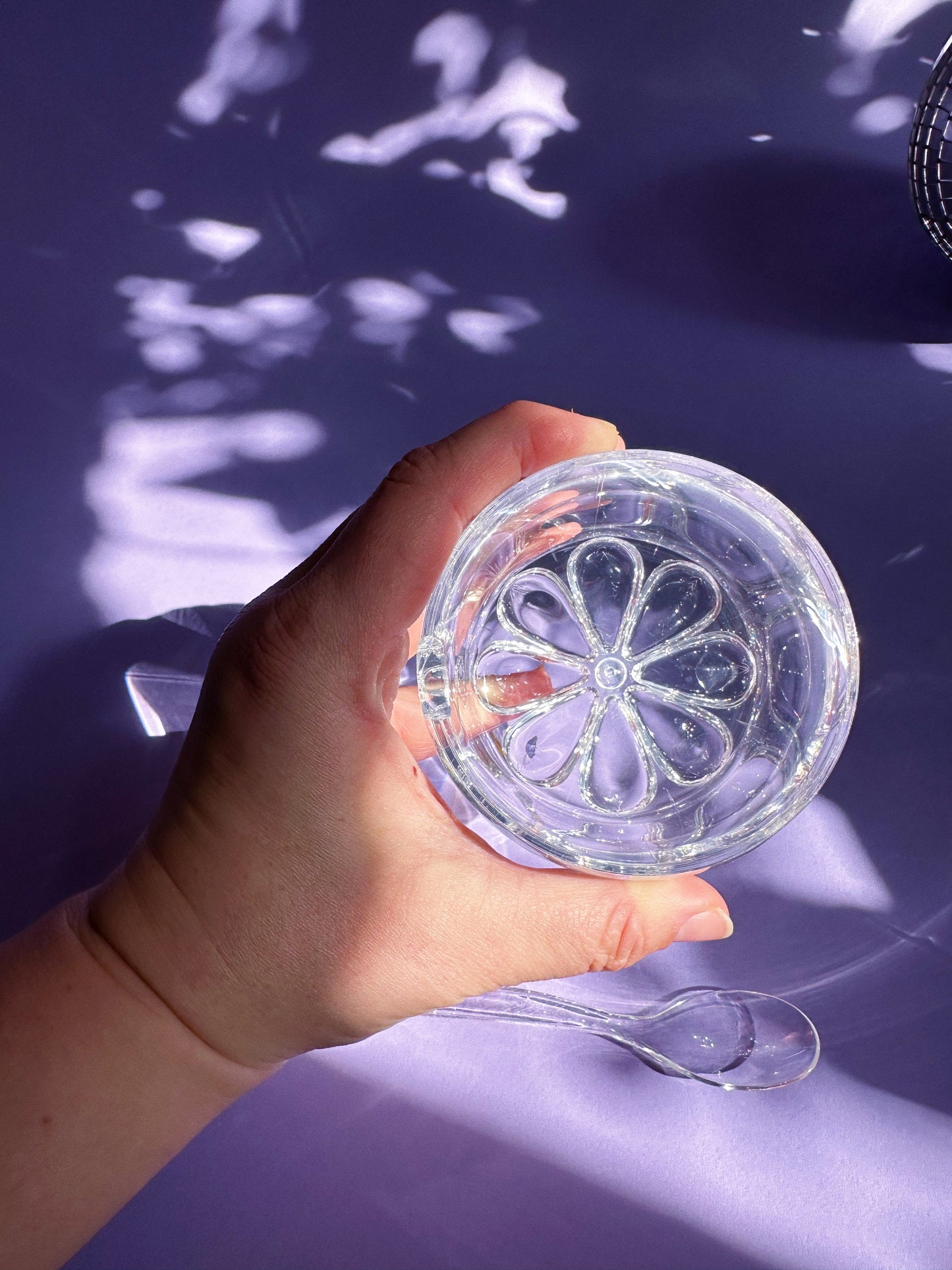 Vintage Lucite Acrylic Dome Lid Marmalade Preserve Pot With Spoon