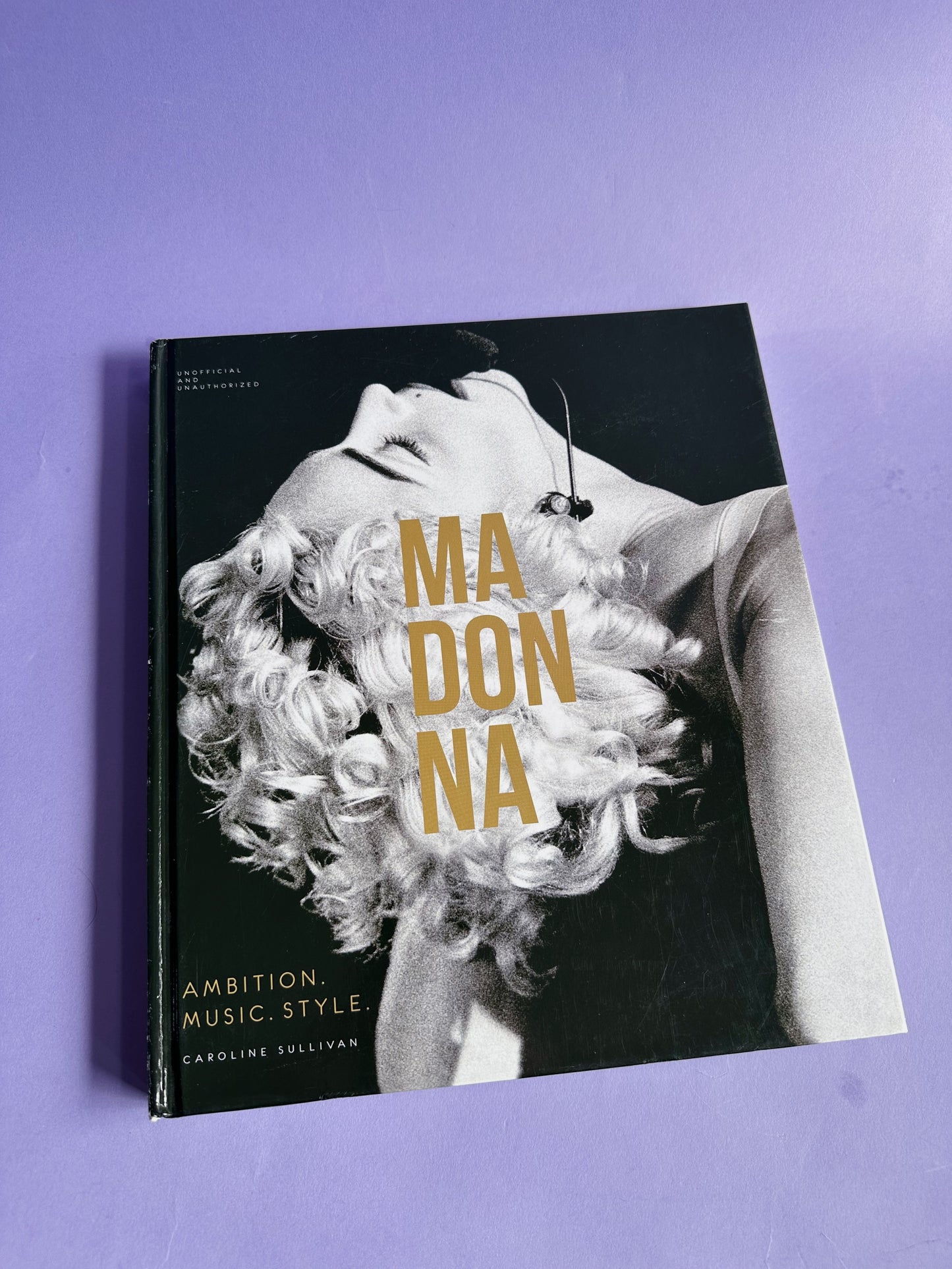 Hardcover Madonna Coffee Table Book - Black & Gold Cover