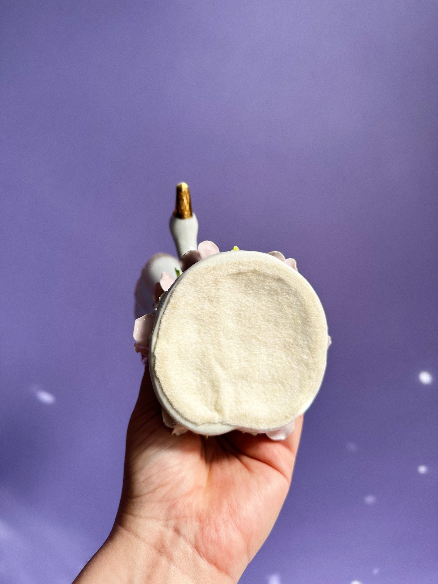 Vintage Porcelain Swan Vase