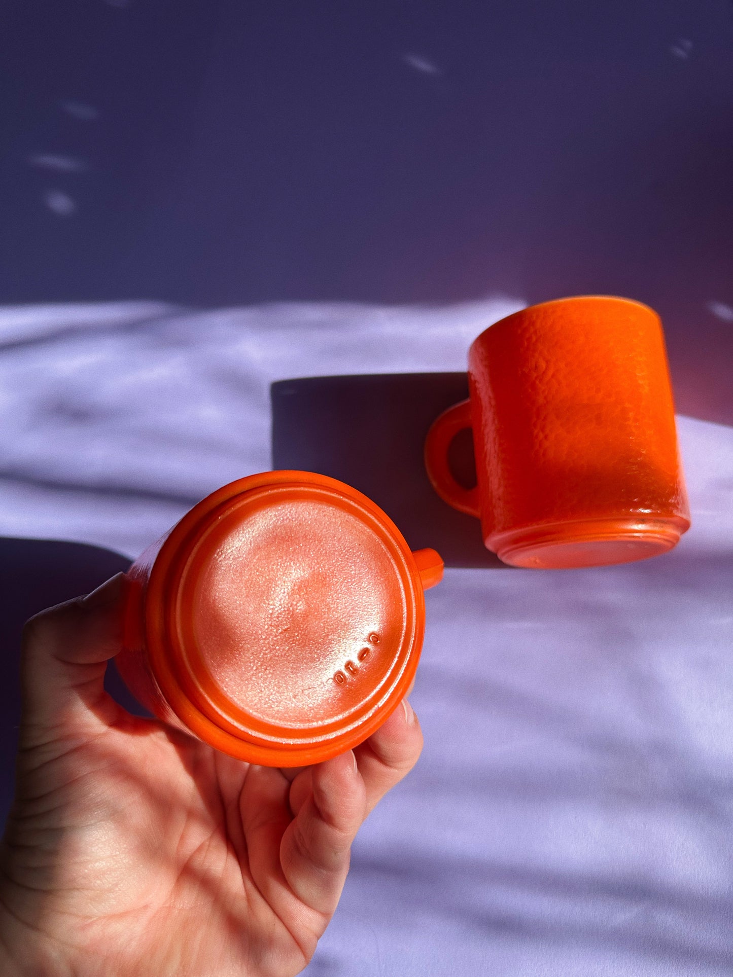 Vintage Hazel Atlas Orange Peel Coffee Mugs