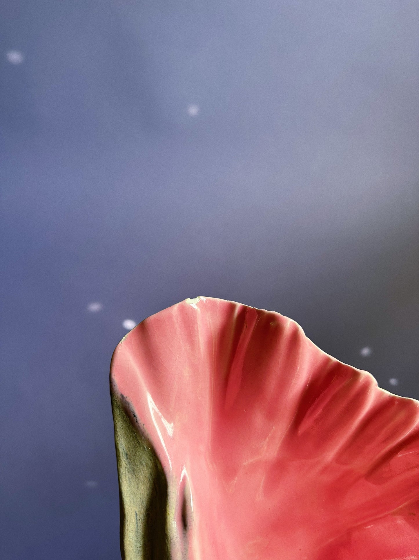 Vintage Large Ceramic Seashell Throw Dish