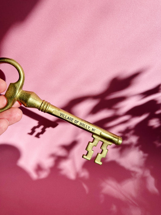 Vintage Solid Brass Skeleton Key Bottle Opener
