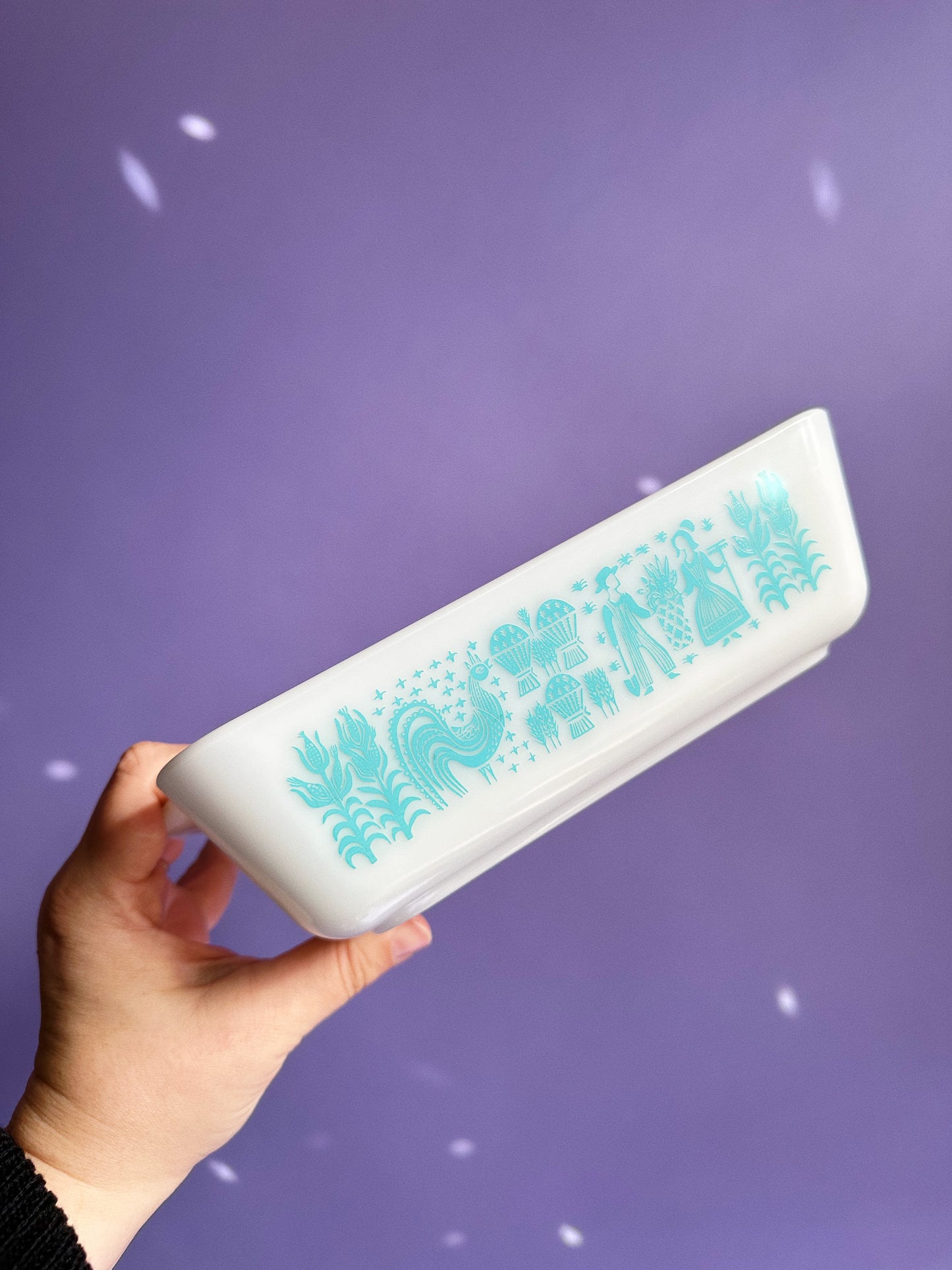 Pyrex Amish Butterprint 503 Refrigerator Dish With Lid 1.5 Quart