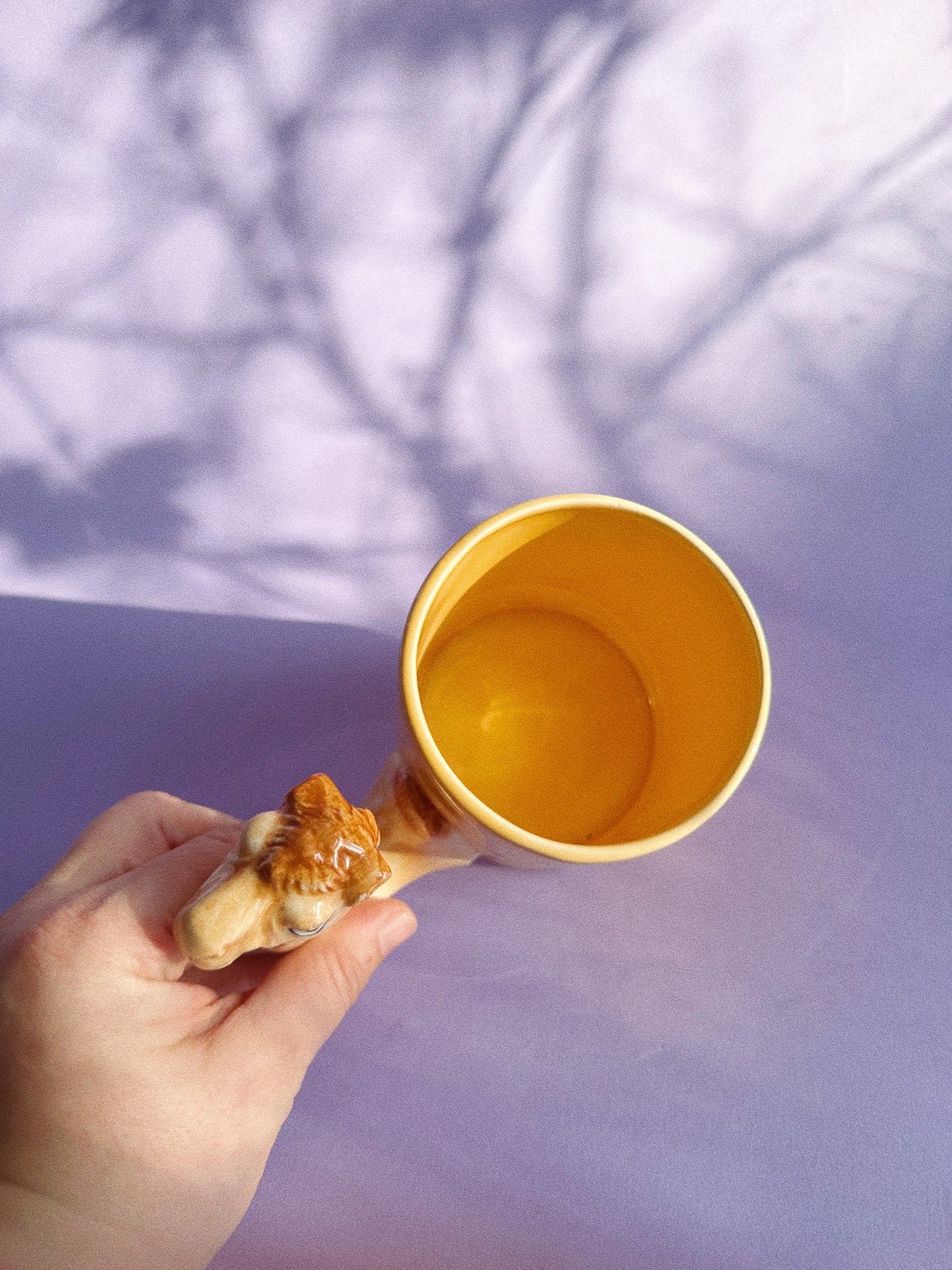 Vintage Bergschrund Camel Head Coffee Mug Cup 1992 Hand Painted EUC